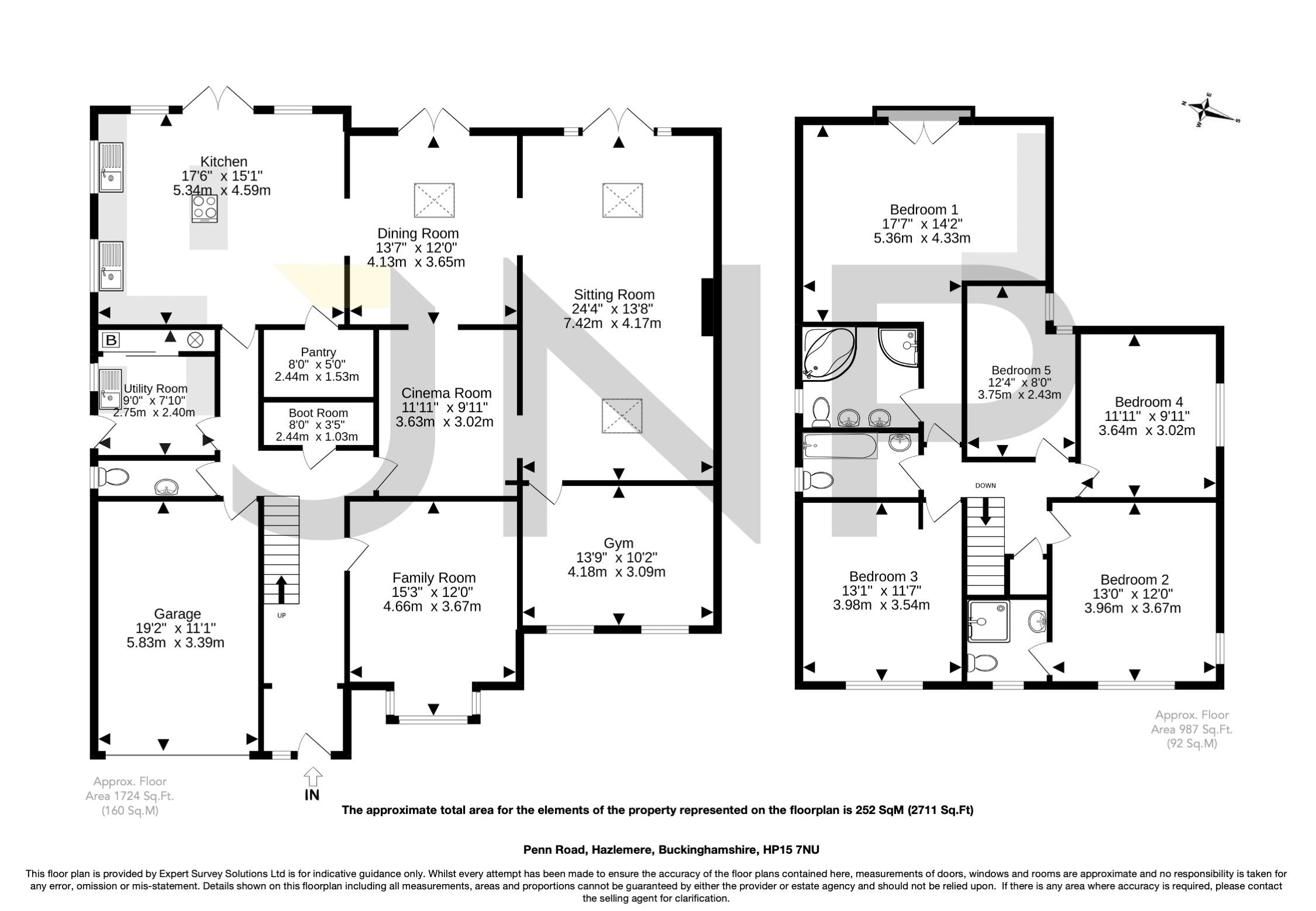 5 bed detached house for sale in Penn Road, Hazlemere, High
