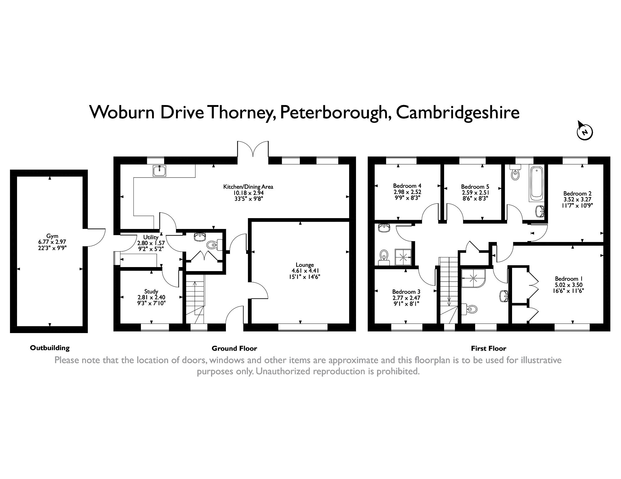 5 bed detached house for sale in Woburn Drive, Thorney, Peterborough