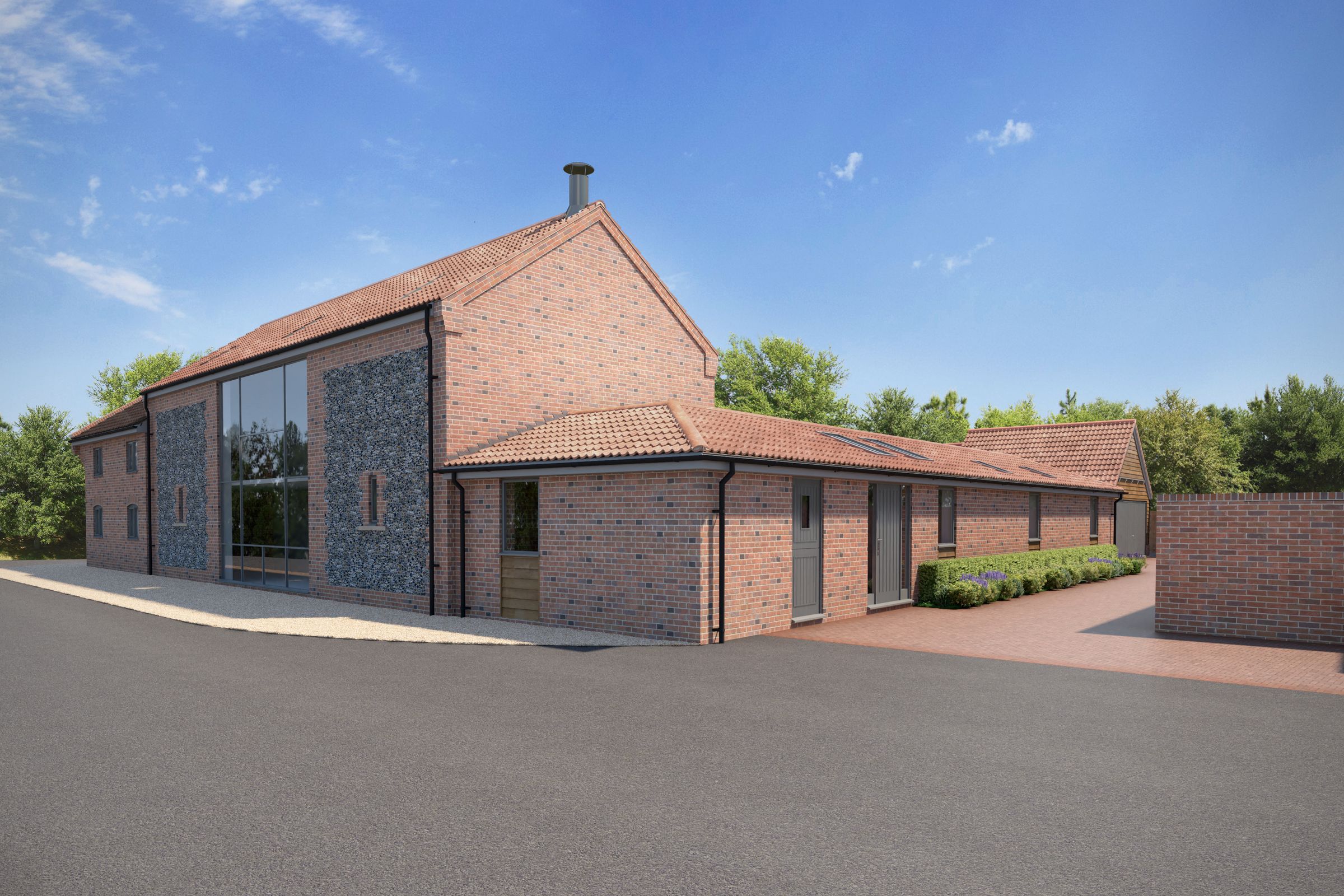 New home, 5 bed barn conversion for sale in High Barn Farm, Winterton