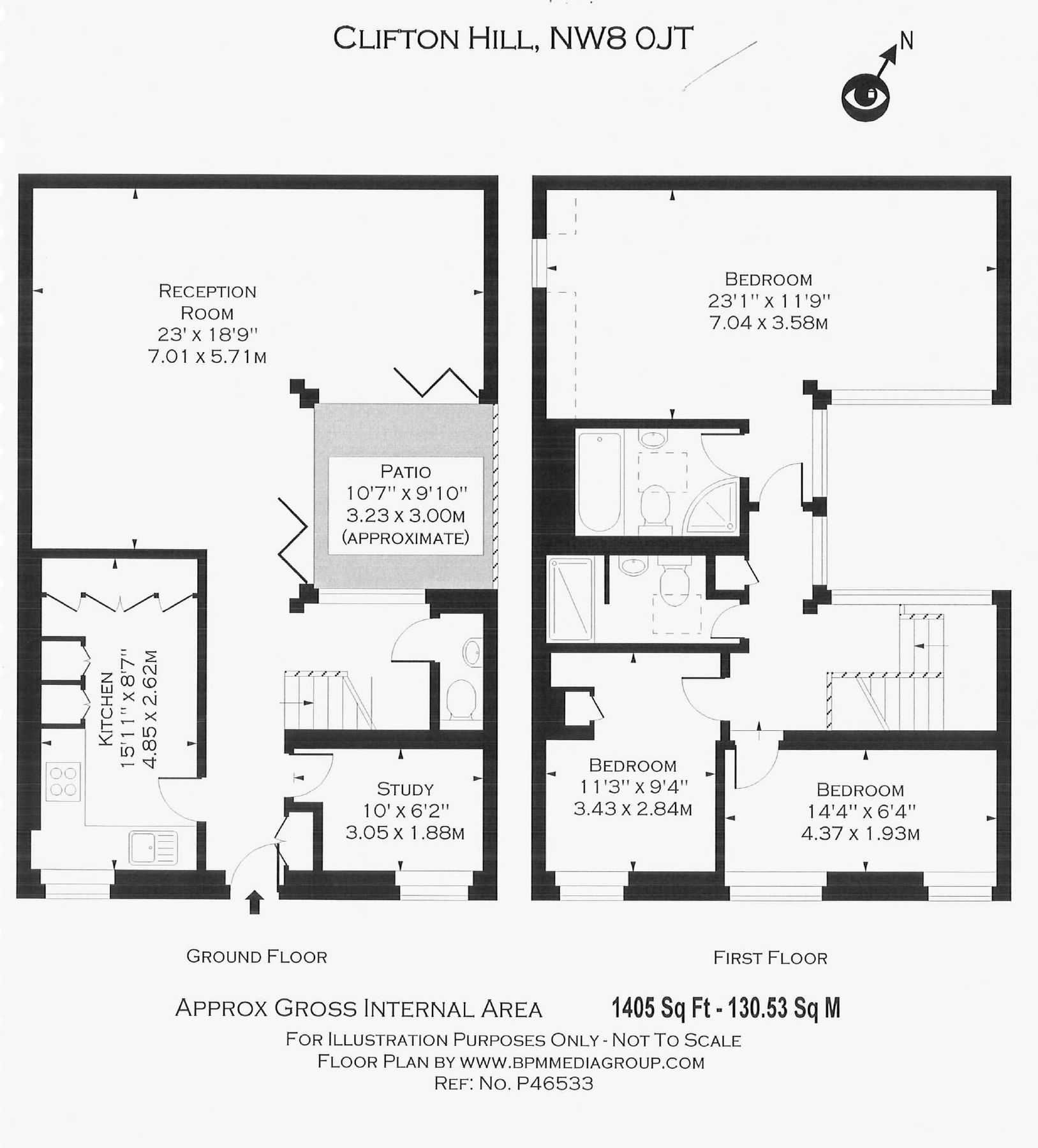 3 bed detached house to rent in Clifton Hill, London NW8 Zoopla