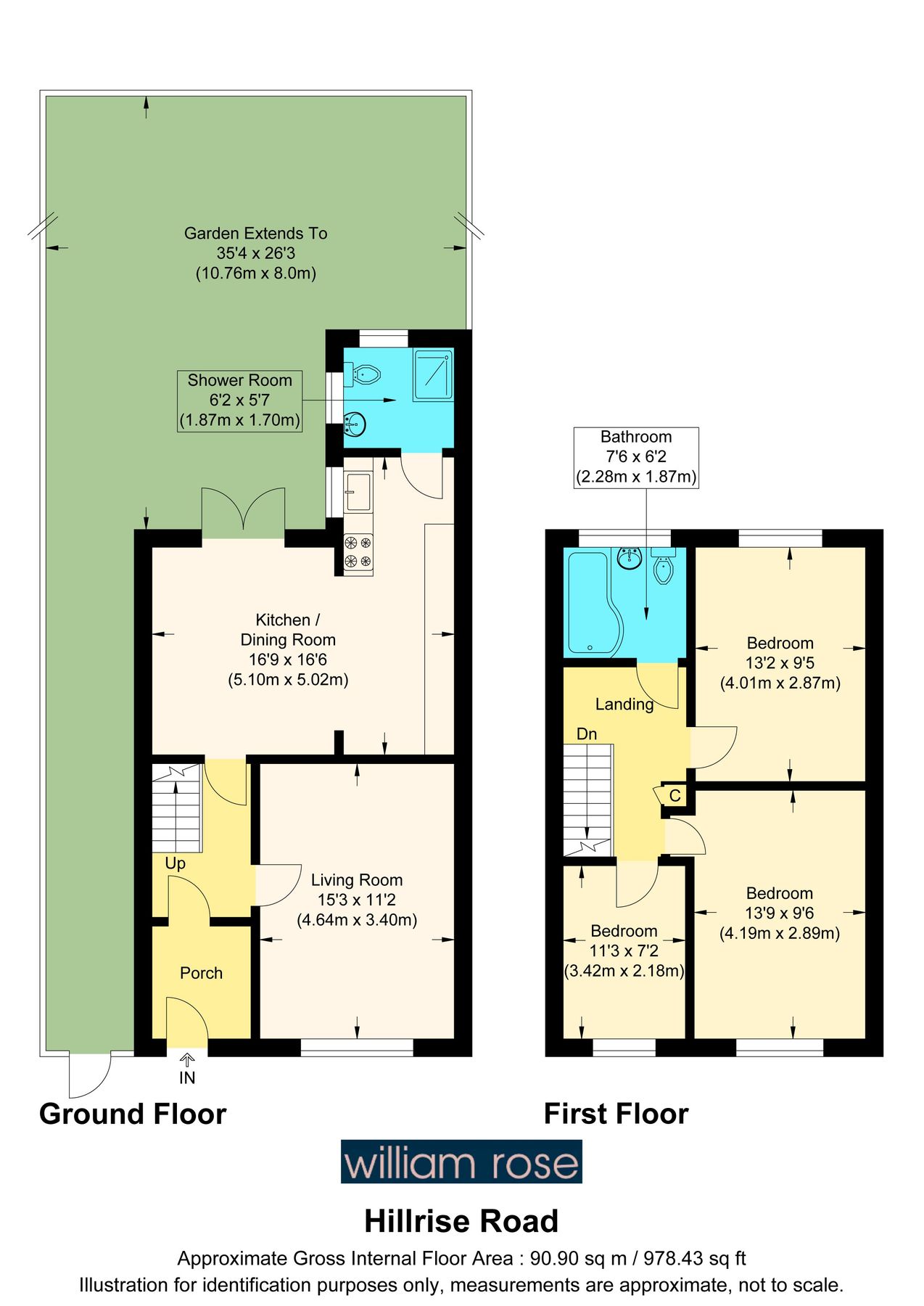 3 bed end terrace house for sale in Hillrise Road, Collier Row, Romford ...