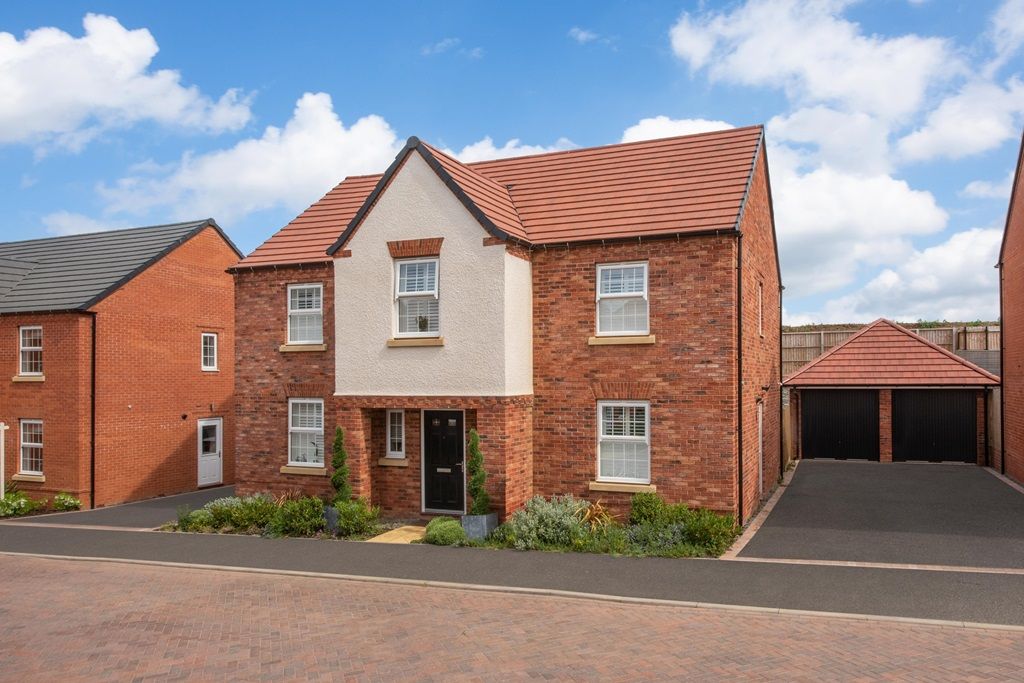 New home, 4 bed detached house for sale in "Winstone" at Grange Road, Hugglescote, Coalville