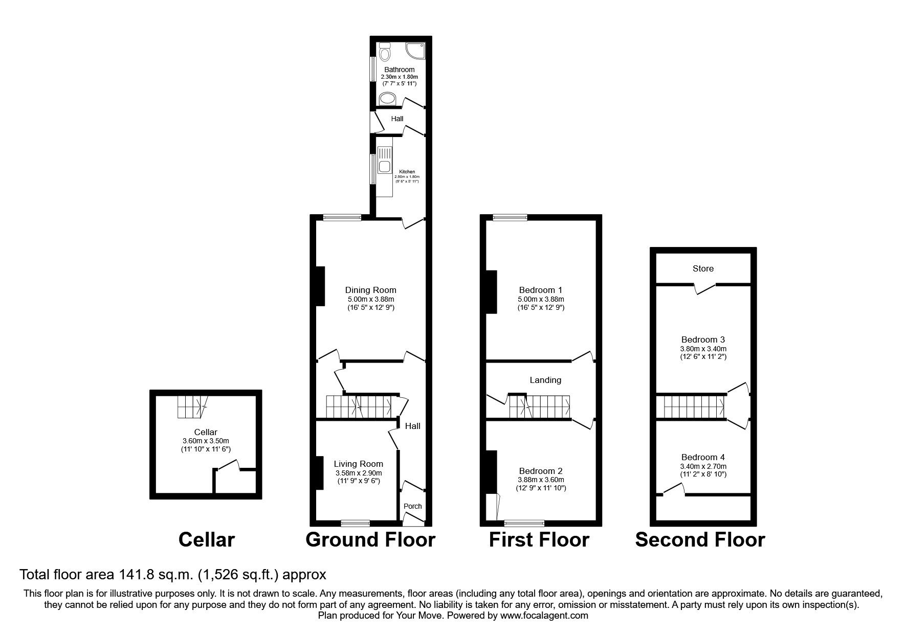 4 bed terraced house for sale in High Street, Maryport, Cumbria CA15