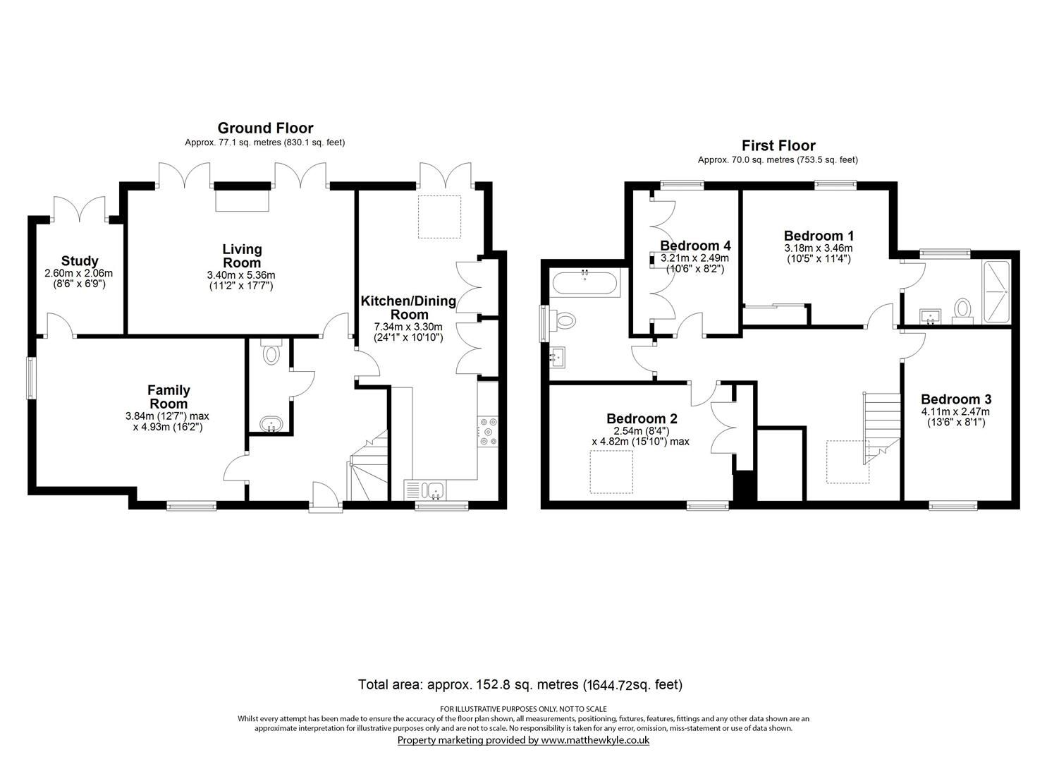 4 bed linkdetached house for sale in Orchid Close, Goffs Oak, Waltham
