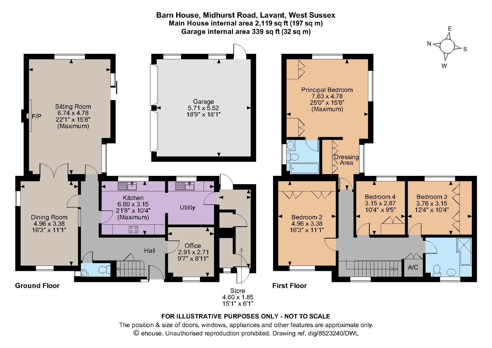 4 bed detached house for sale in Midhurst Road, Lavant, Chichester