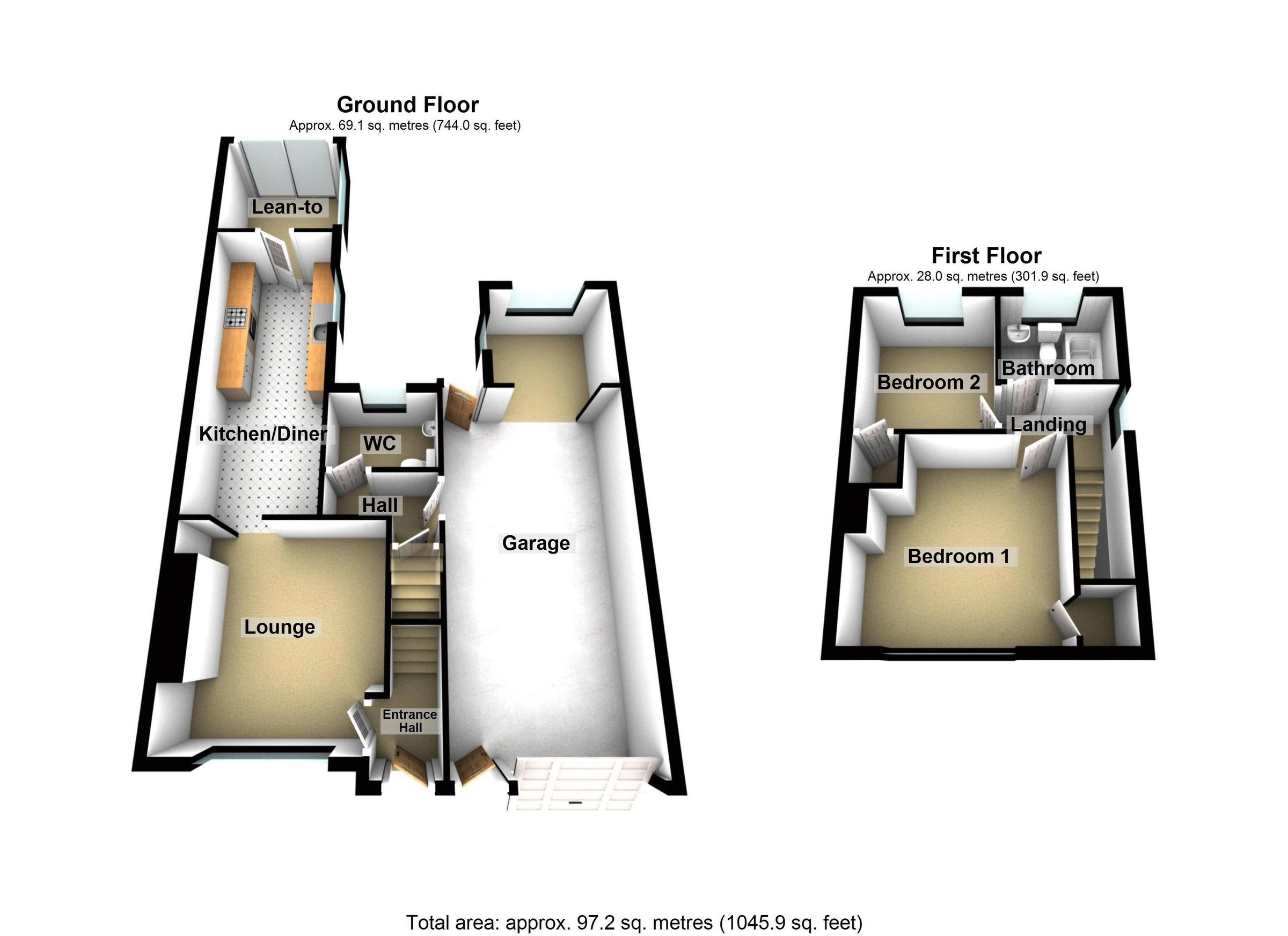 2 bed semidetached house for sale in Queens Gardens, Hilperton Marsh