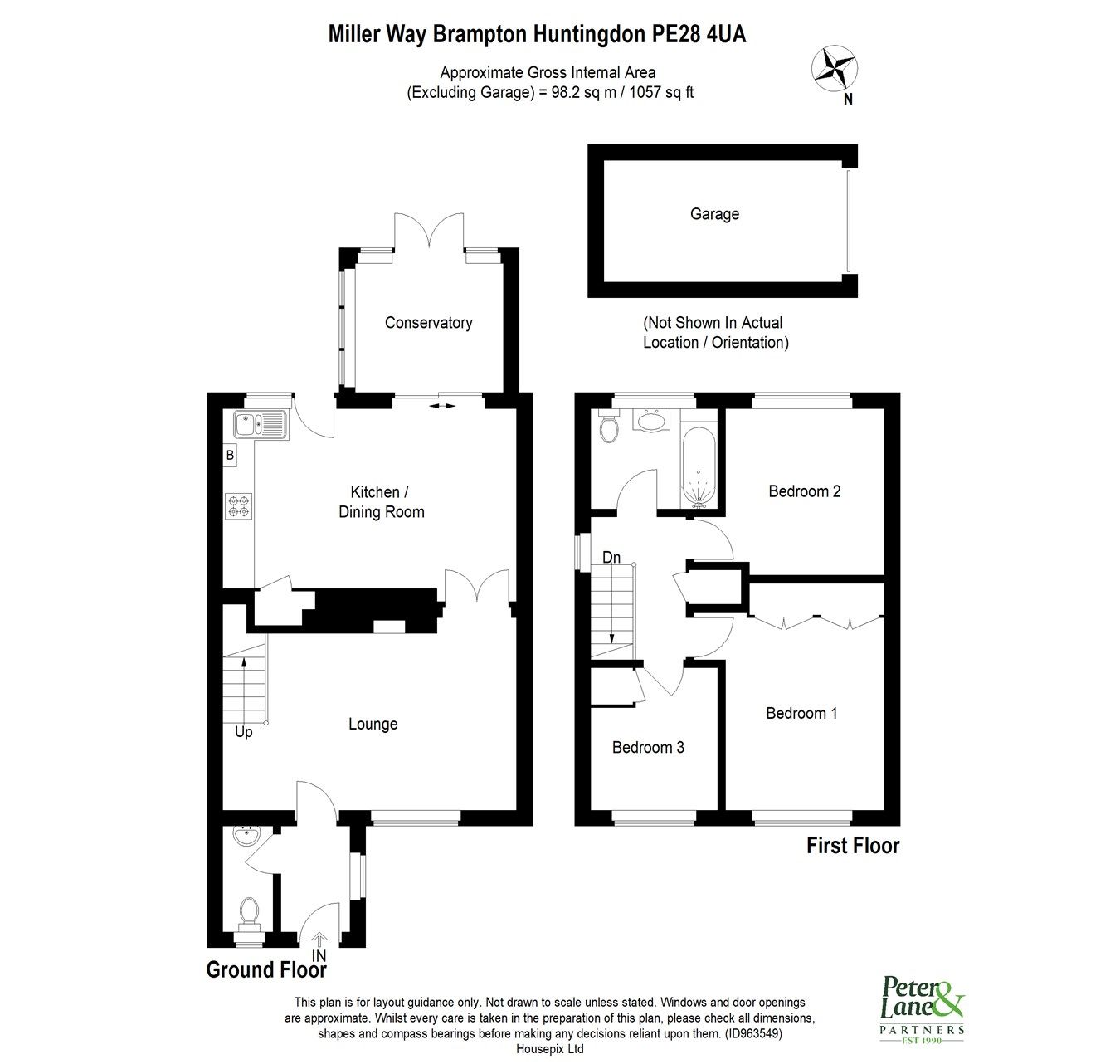 3 bed property for sale in Miller Way, Brampton, Huntingdon PE28 Zoopla