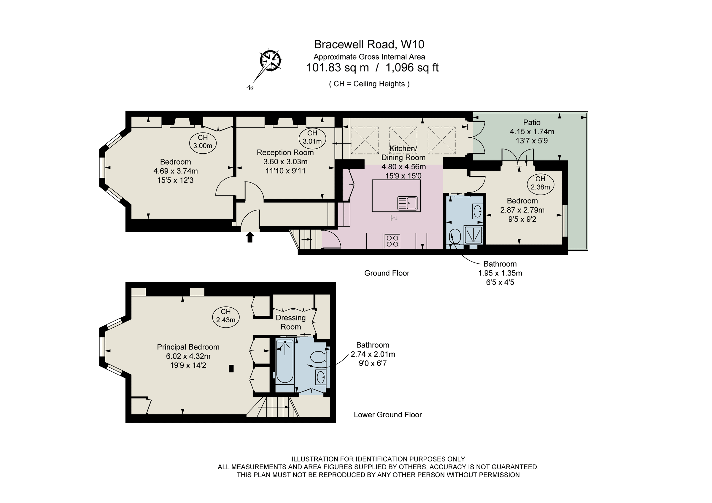 3 bed for sale in Bracewell Road, London W10 Zoopla
