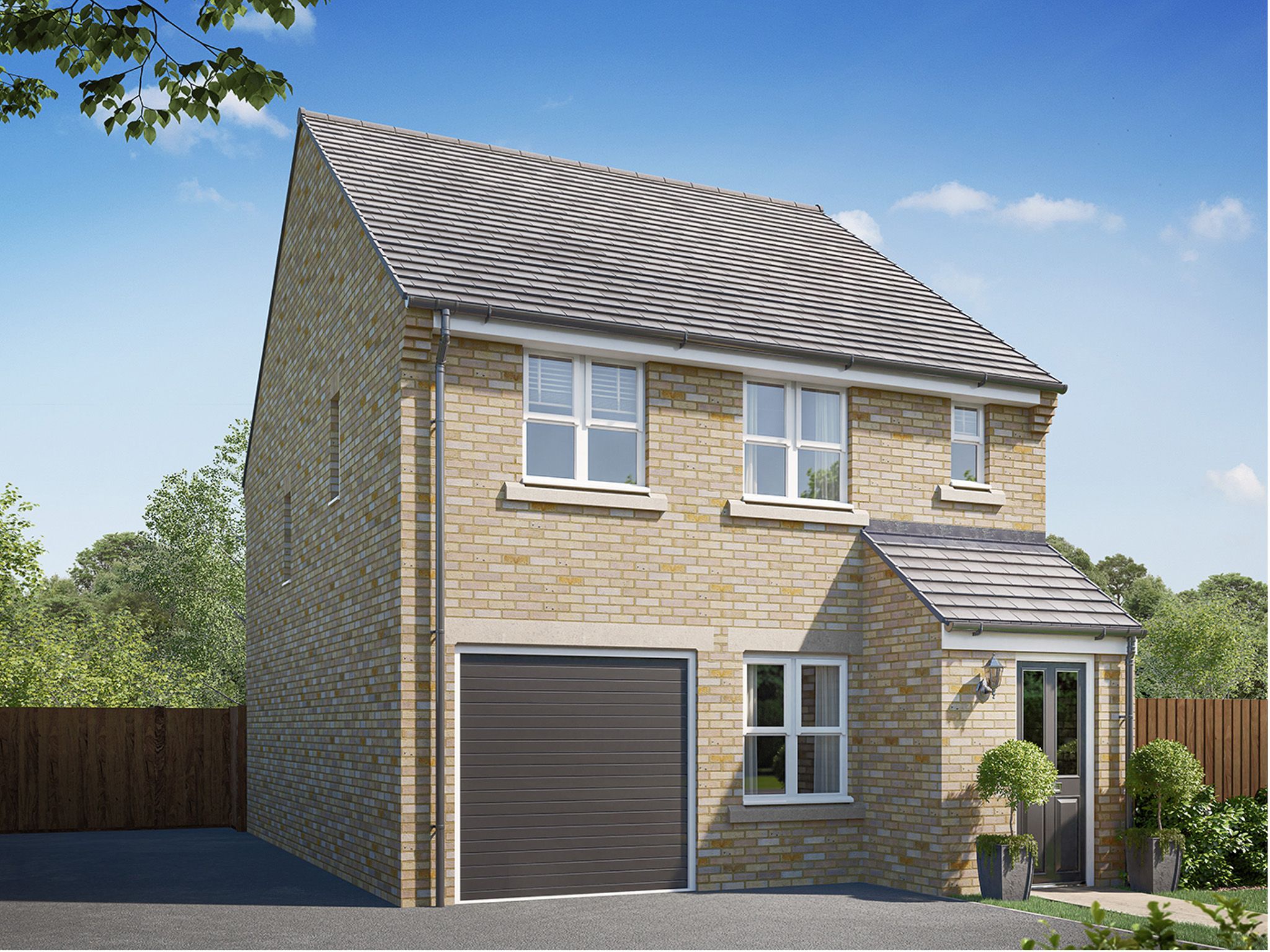 New home, 3 bed detached house for sale in "The Dalby" at Doddington