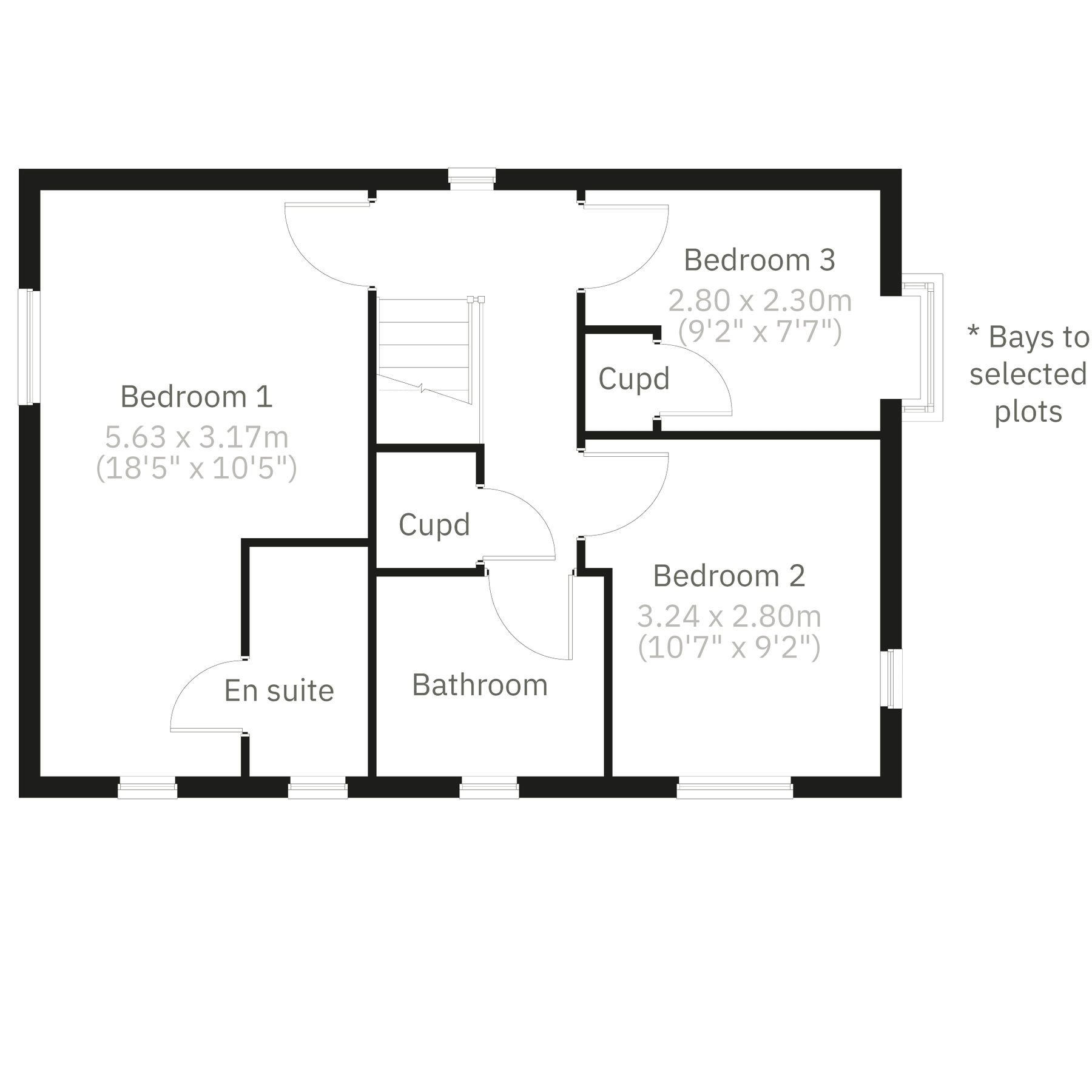 New home, 3 bed detached house for sale in "The Lockwood Corner" at