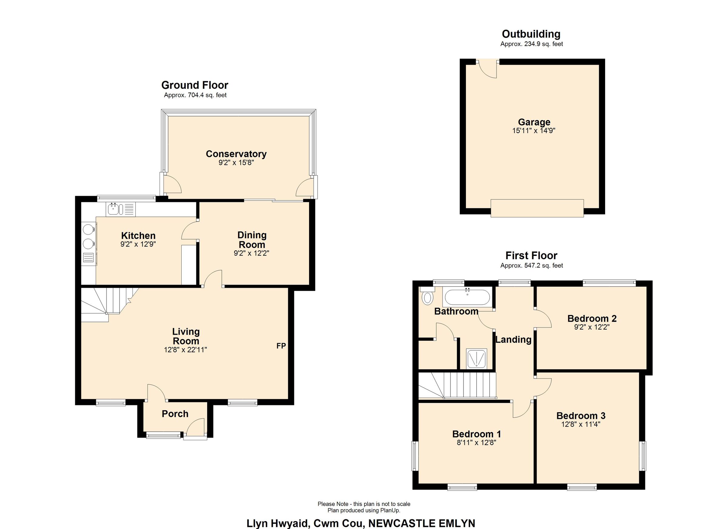 3 bed detached house for sale in Cwm Cou, Newcastle Emlyn, Ceredigion