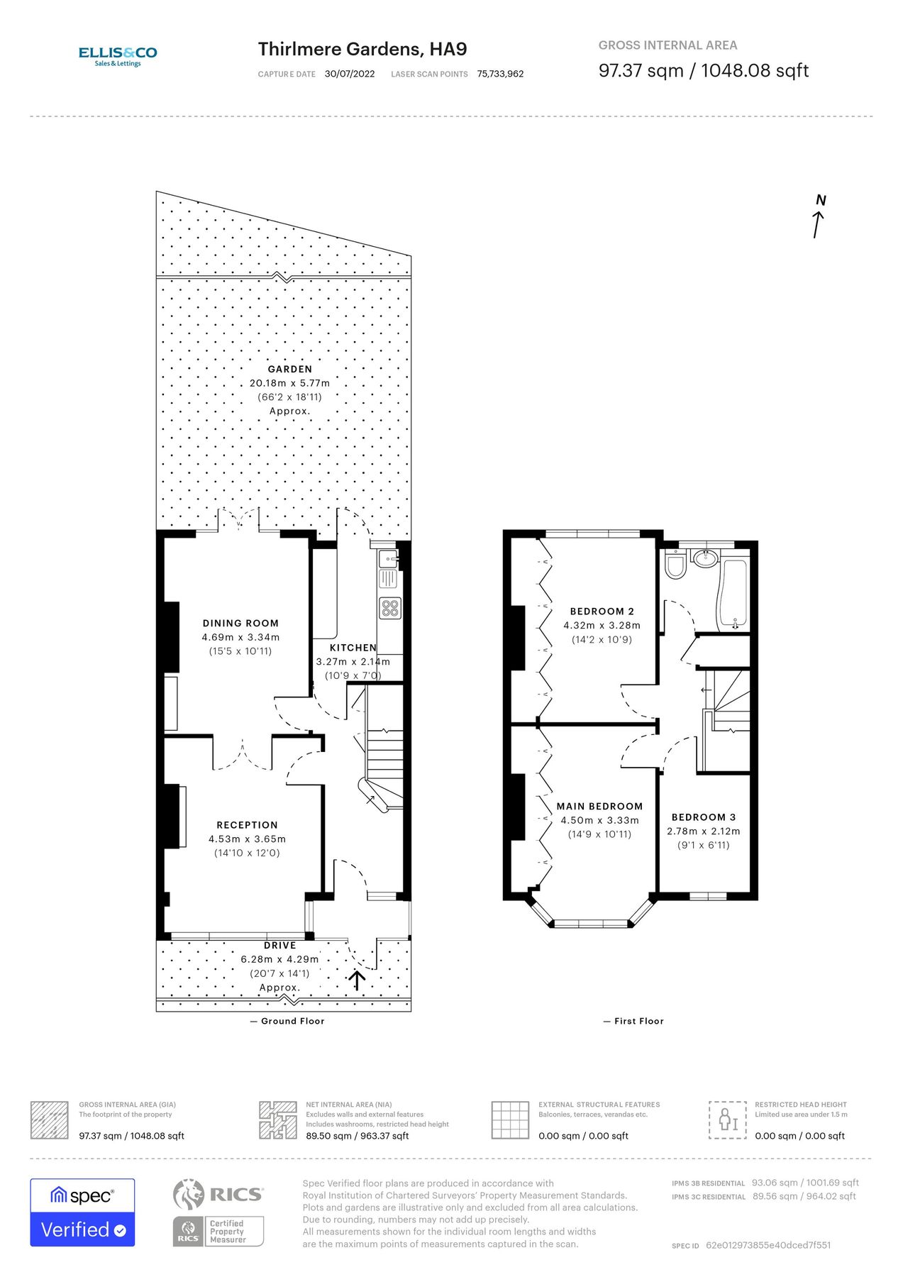 3 bed terraced house for sale in Thirlmere Gardens, Wembley HA9 Zoopla
