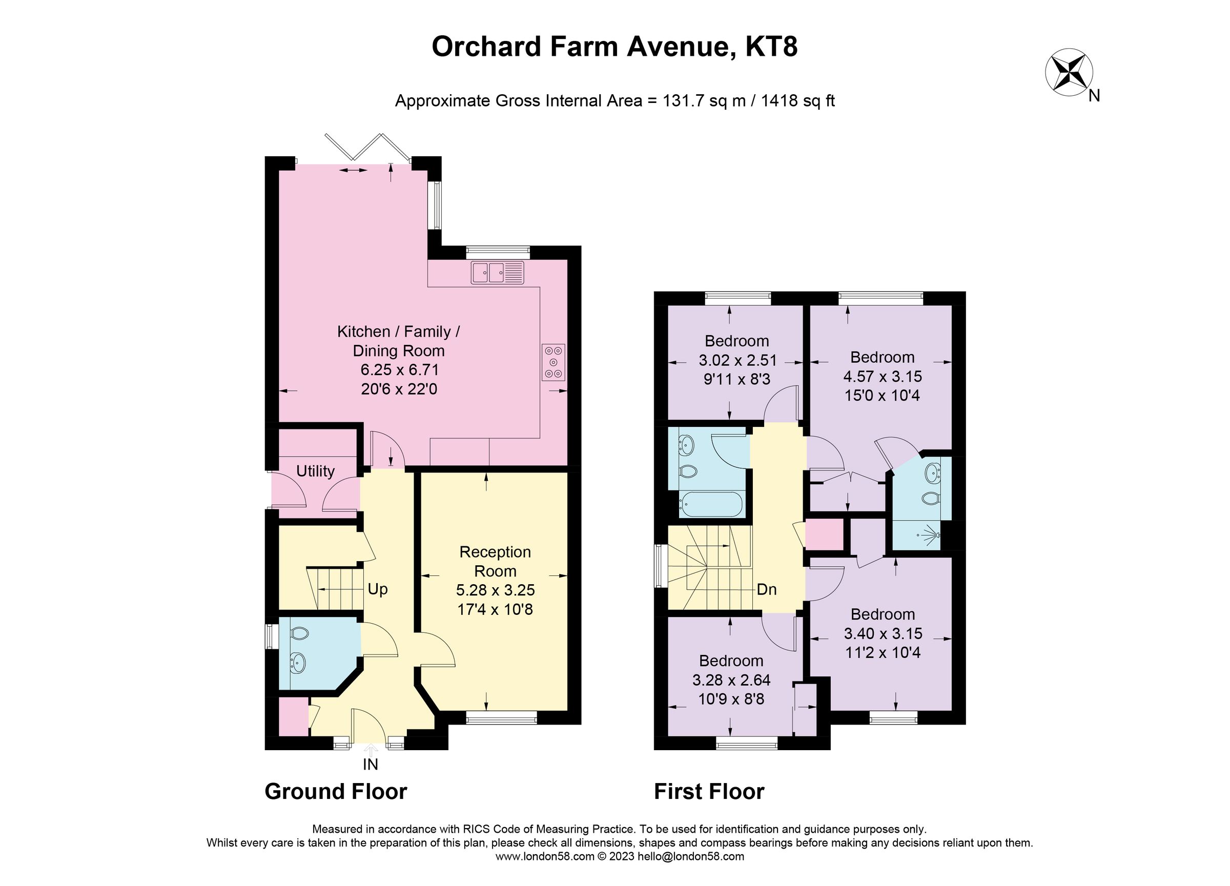 4 bed detached house to rent in Orchard Farm Avenue, East Molesey