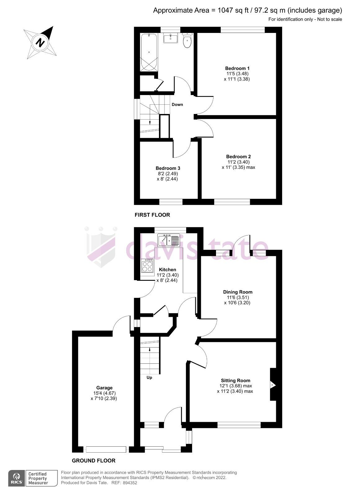 3 bed linkdetached house for sale in Fairford Road, Tilehurst, Reading