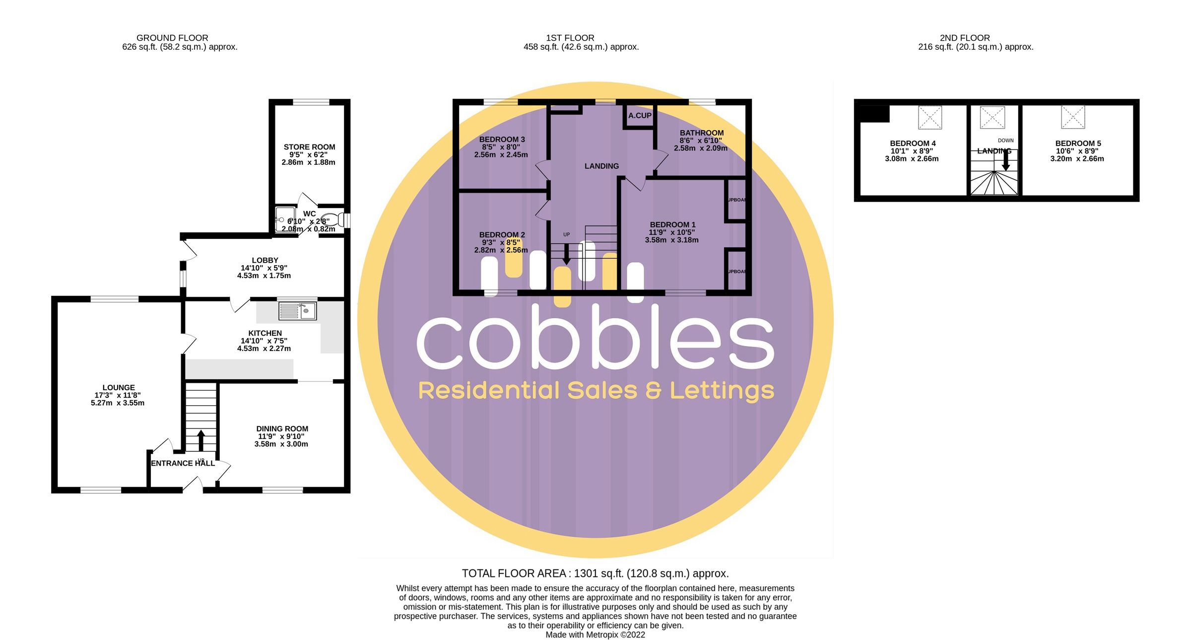 5 bed semidetached house for sale in The Oval, Wood Street Village