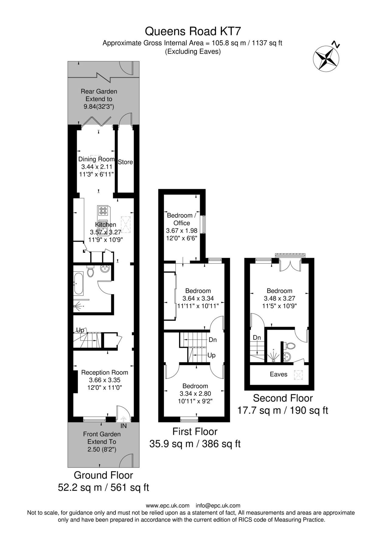 3 bed terraced house for sale in Queens Road, Thames Ditton KT7 Zoopla
