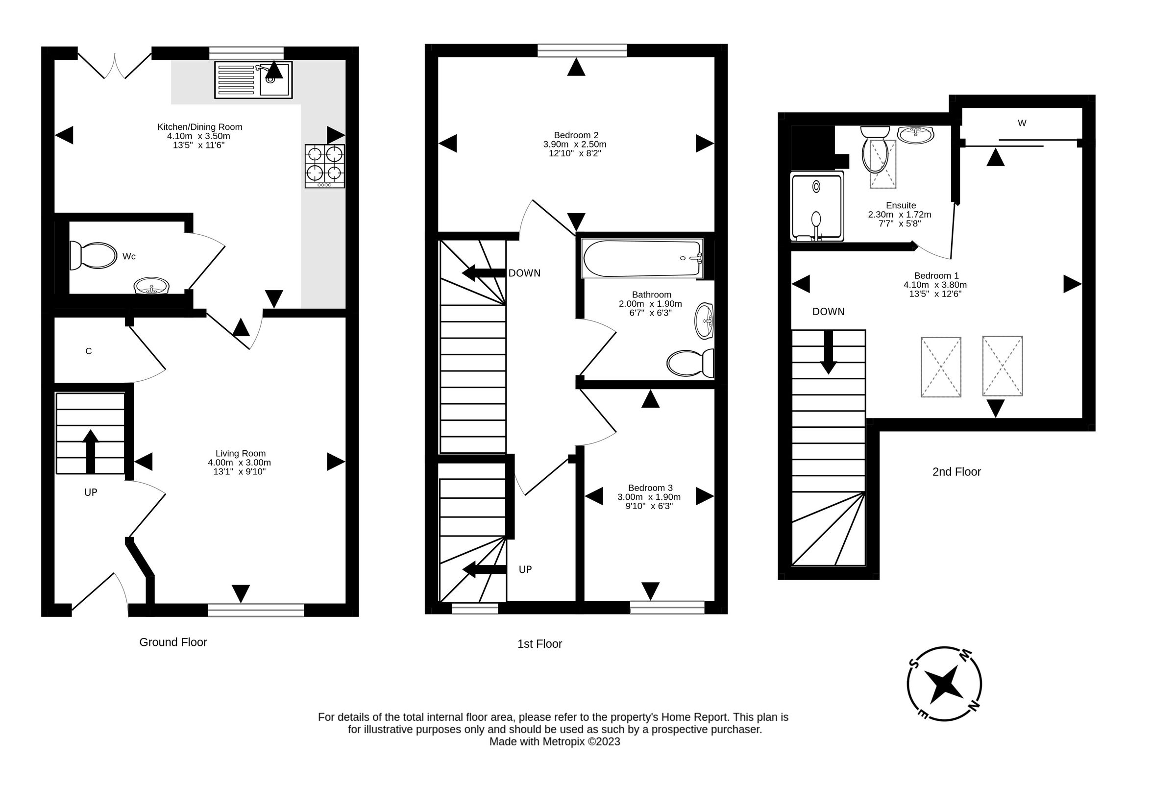 3 bed town house for sale in 47 Chuckers Row, Wallyford, Musselburgh