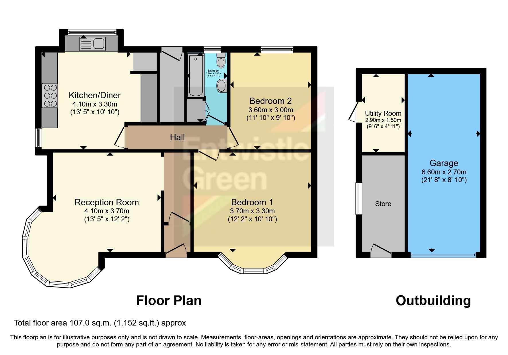 2 bed bungalow for sale in Blackburn Road, Padiham, Burnley, Lancashire
