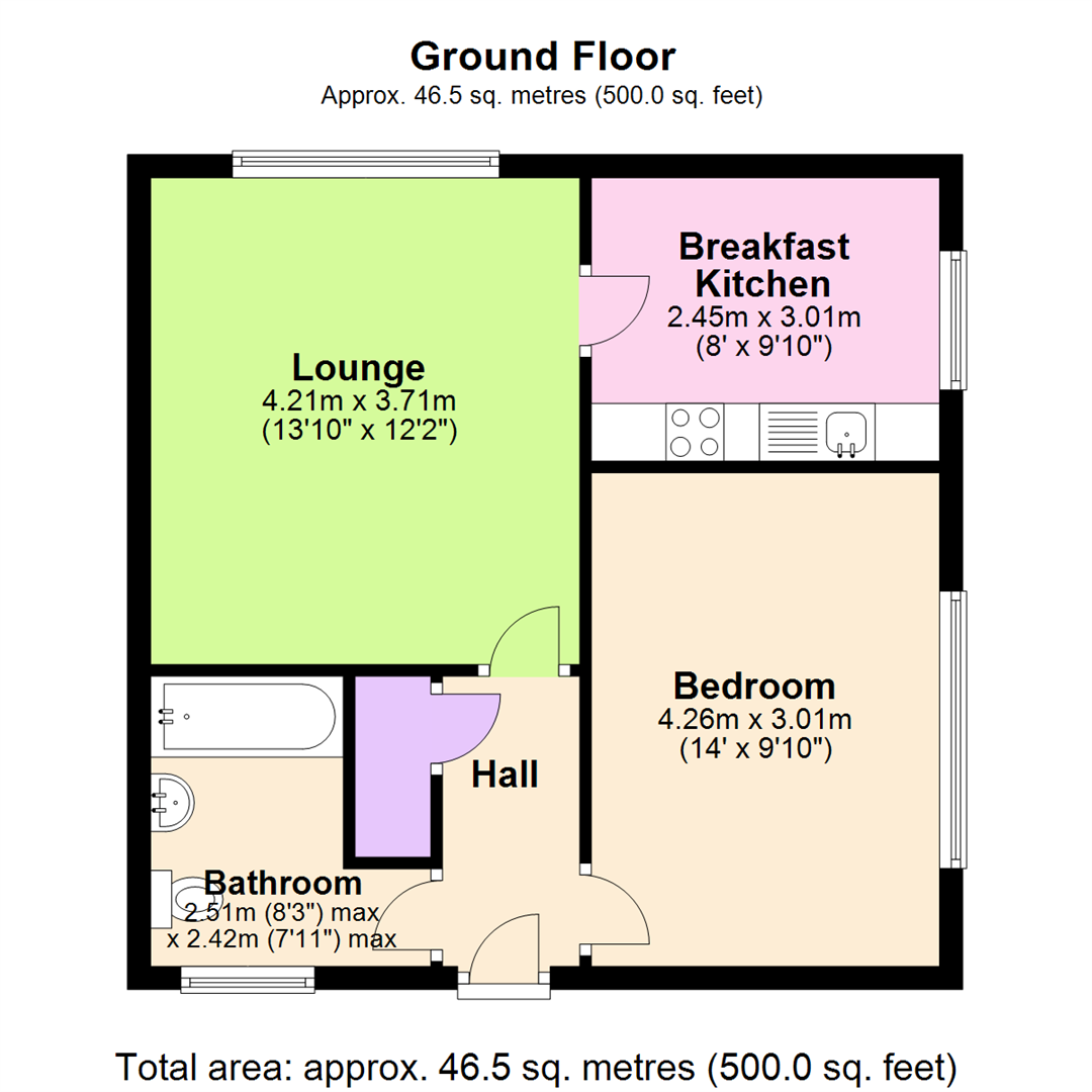 1 bed flat to rent in Abbotsbury Close, Rise Park, Nottingham NG5 Zoopla