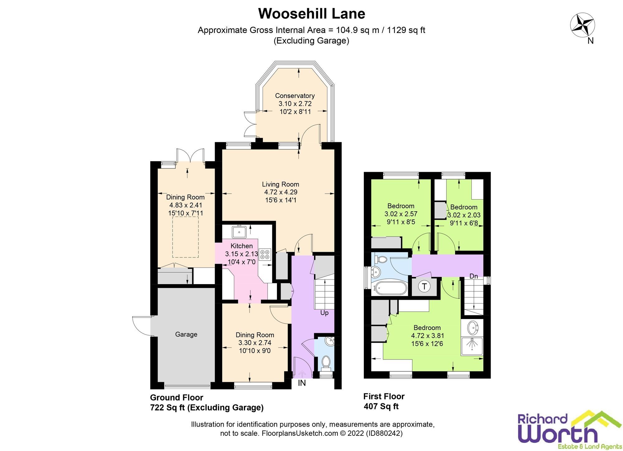 3 bed linkdetached house for sale in Woosehill Lane, Wokingham RG41