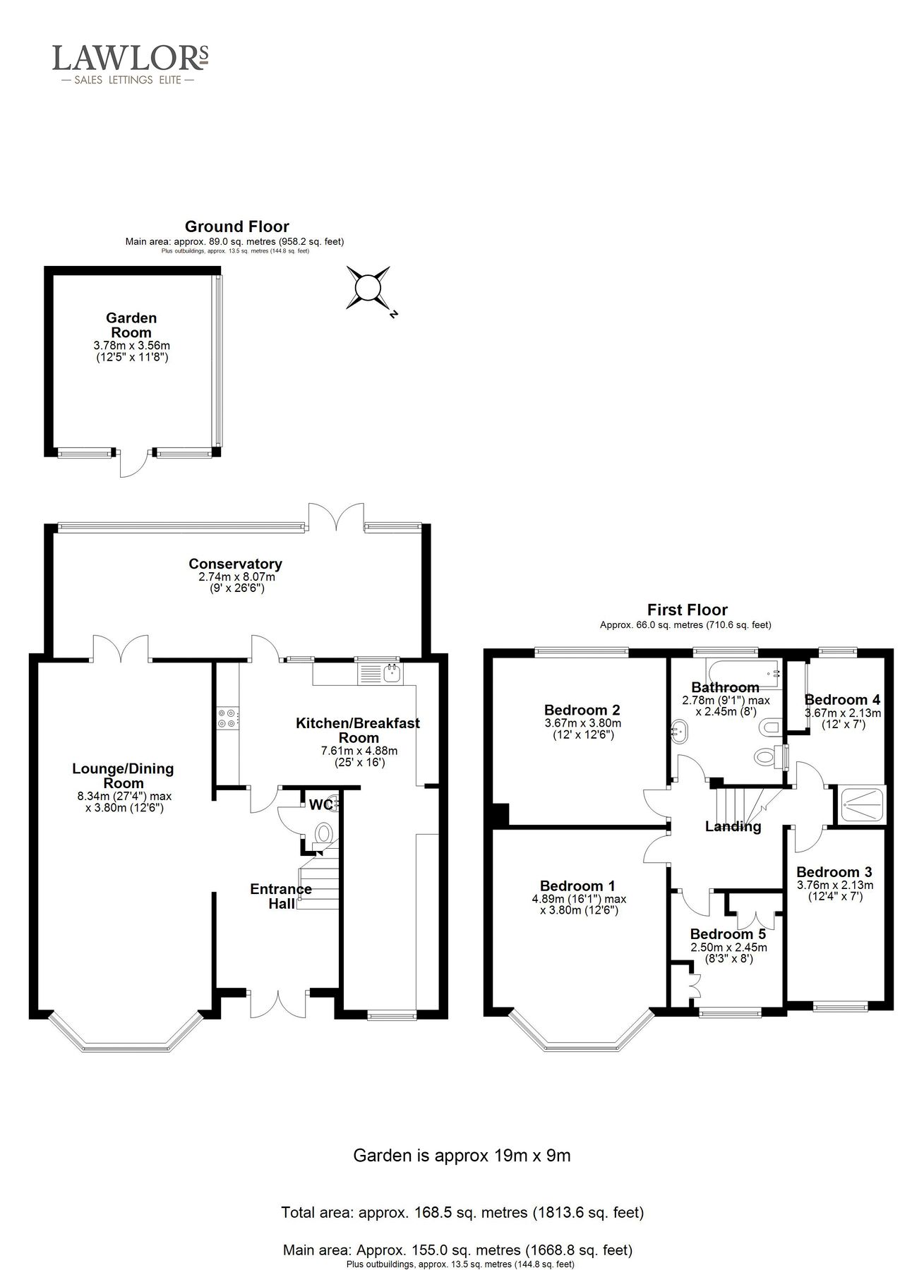 5 bed terraced house for sale in Lichfield Road, Woodford Green IG8
