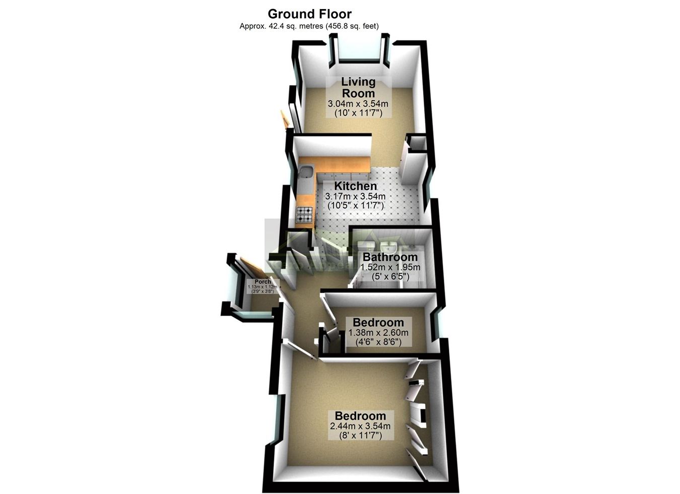 2 bed mobile/park home for sale in Eastern Green Park Three, Eastern
