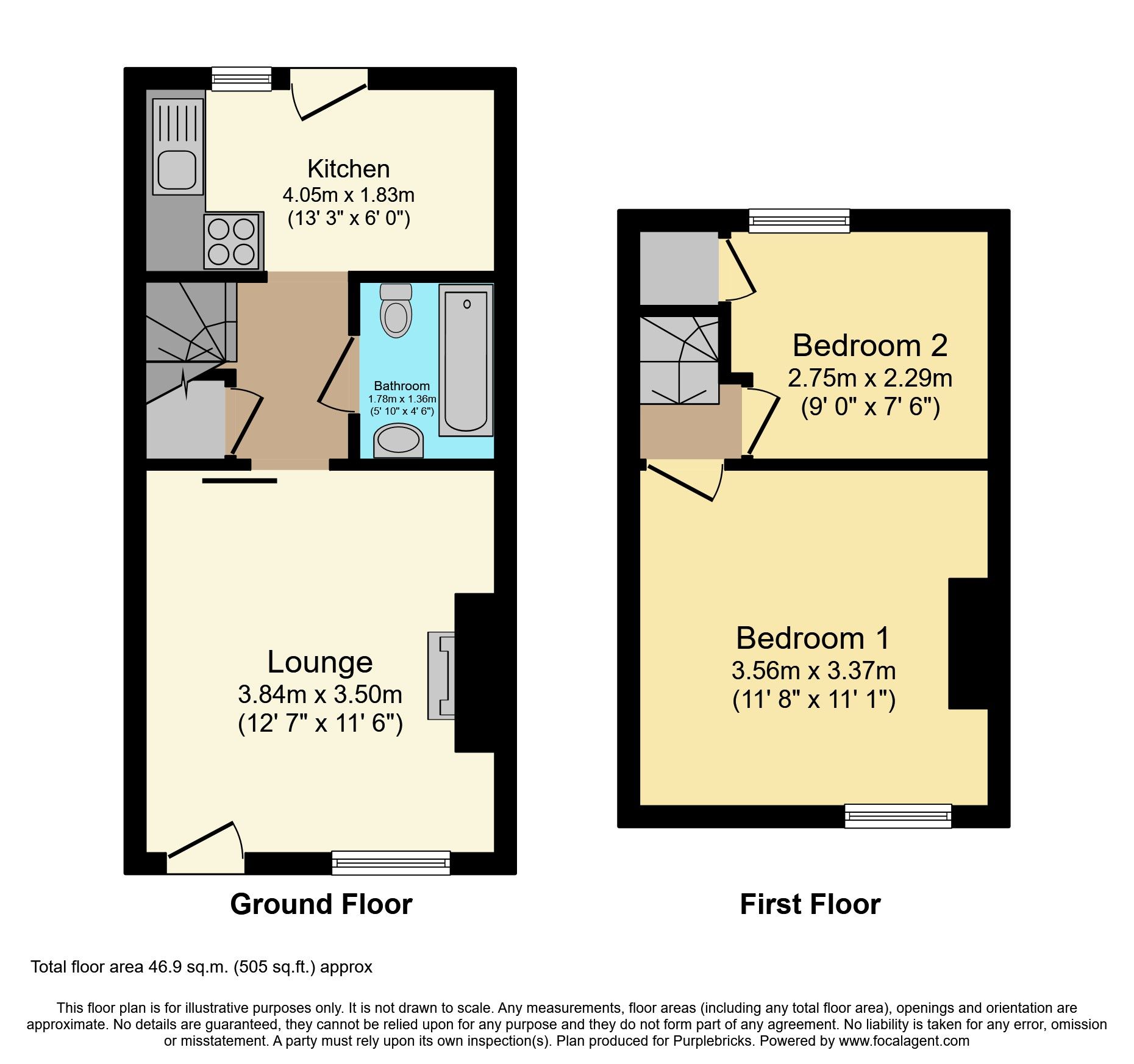 2 bed terraced house for sale in Chudleigh Knighton, Newton Abbot TQ13