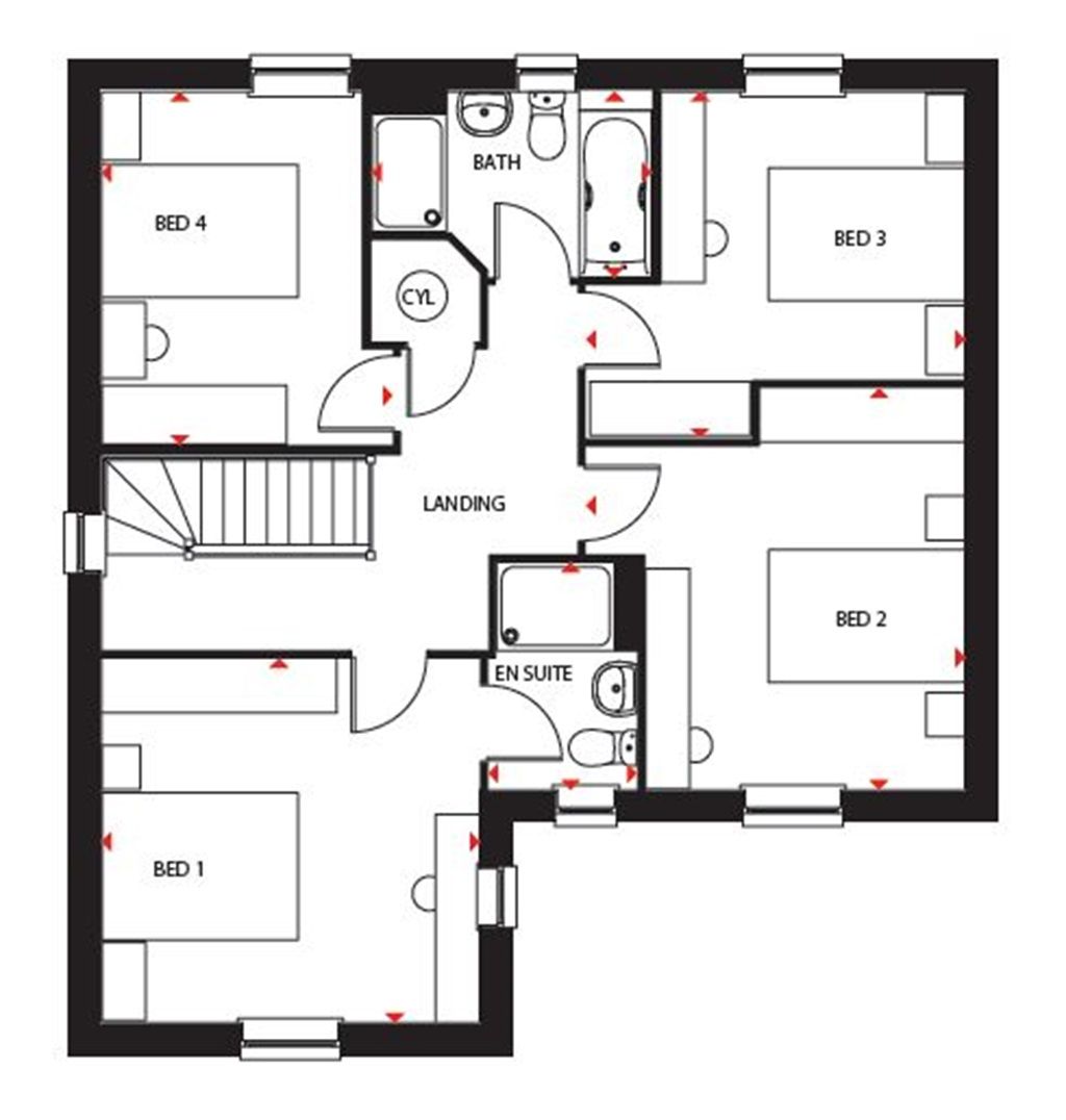 New home, 4 bed detached house for sale in "Drummond" at Fence Avenue, Macclesfield SK10 Zoopla