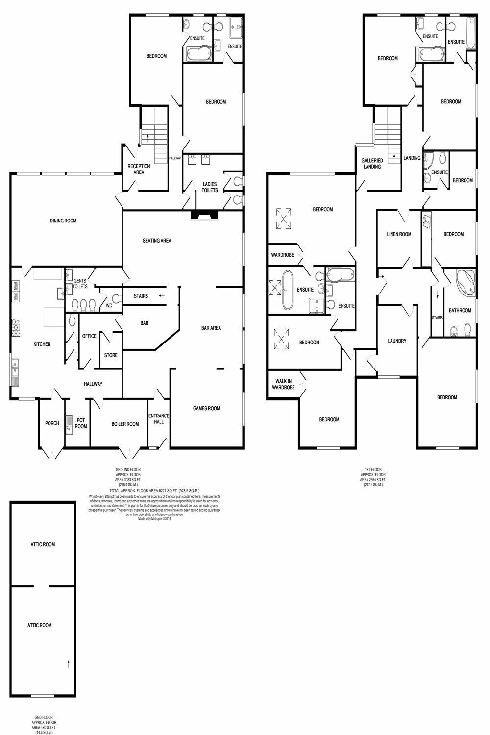 9 bed detached house for sale in New Mills Road, Hayfield, High Peak