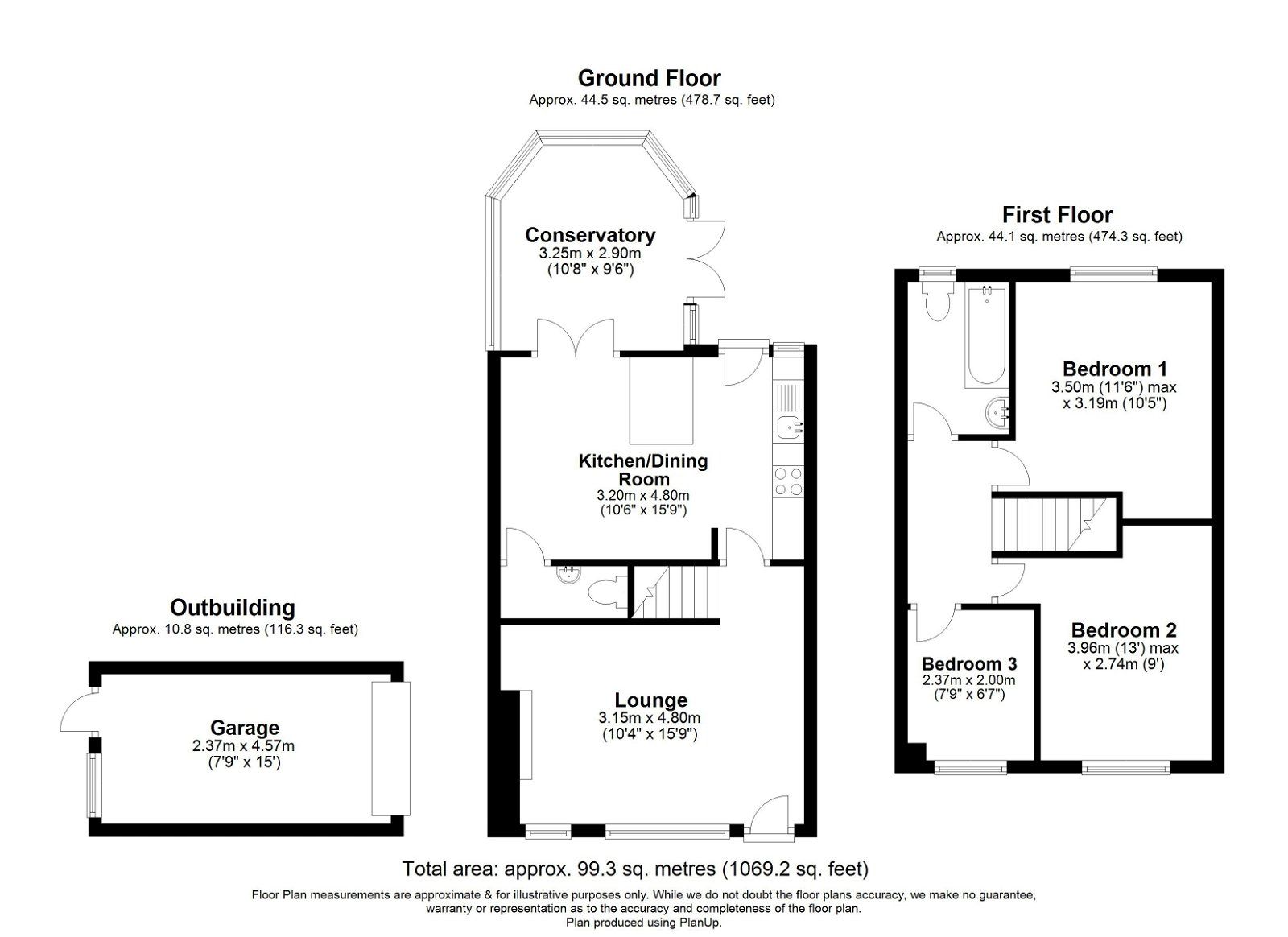 3 bed terraced house for sale in Station Road, Lower Stondon, Henlow