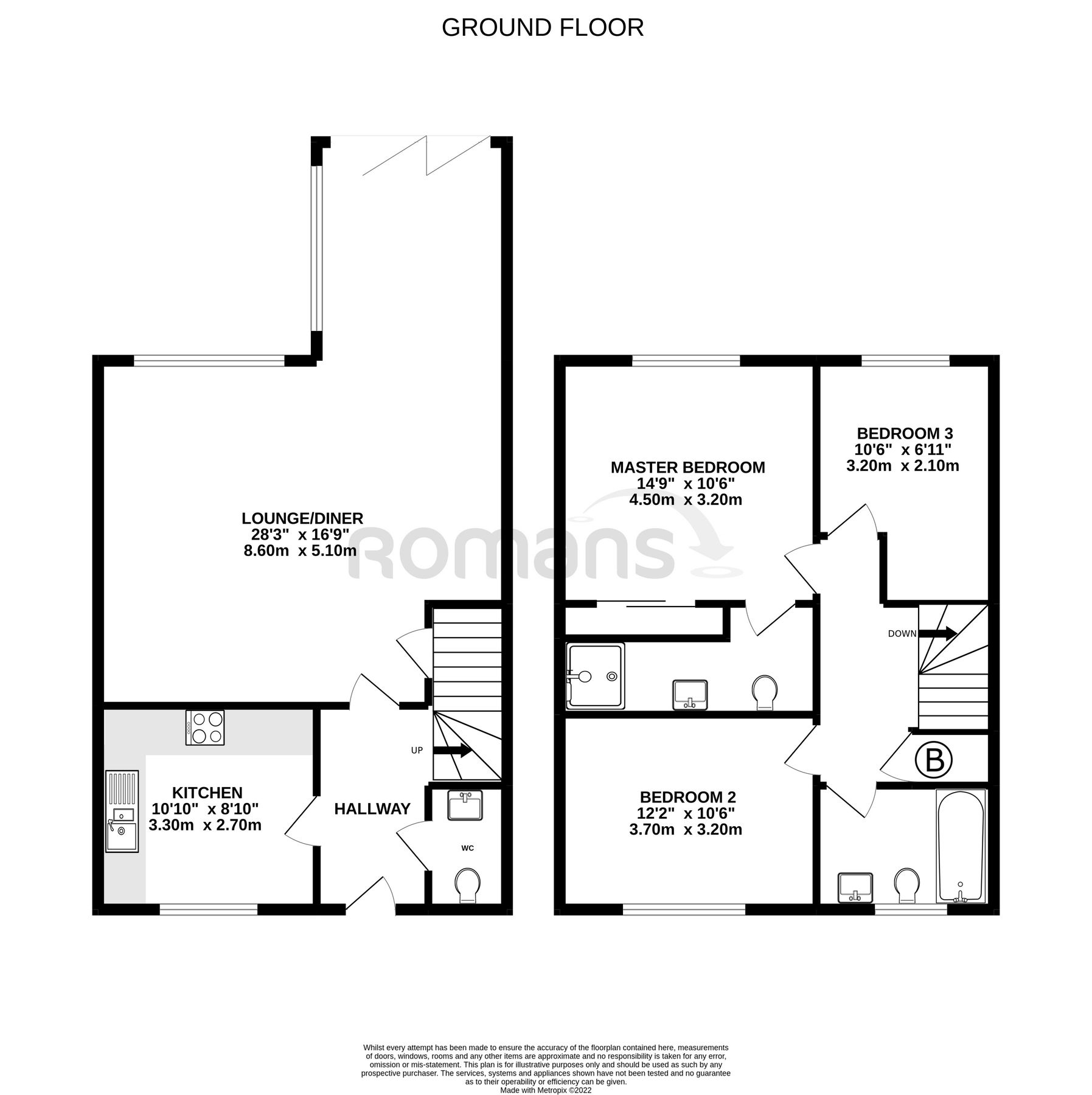 3 bed semidetached house for sale in Willowbourne, Fleet, Hampshire