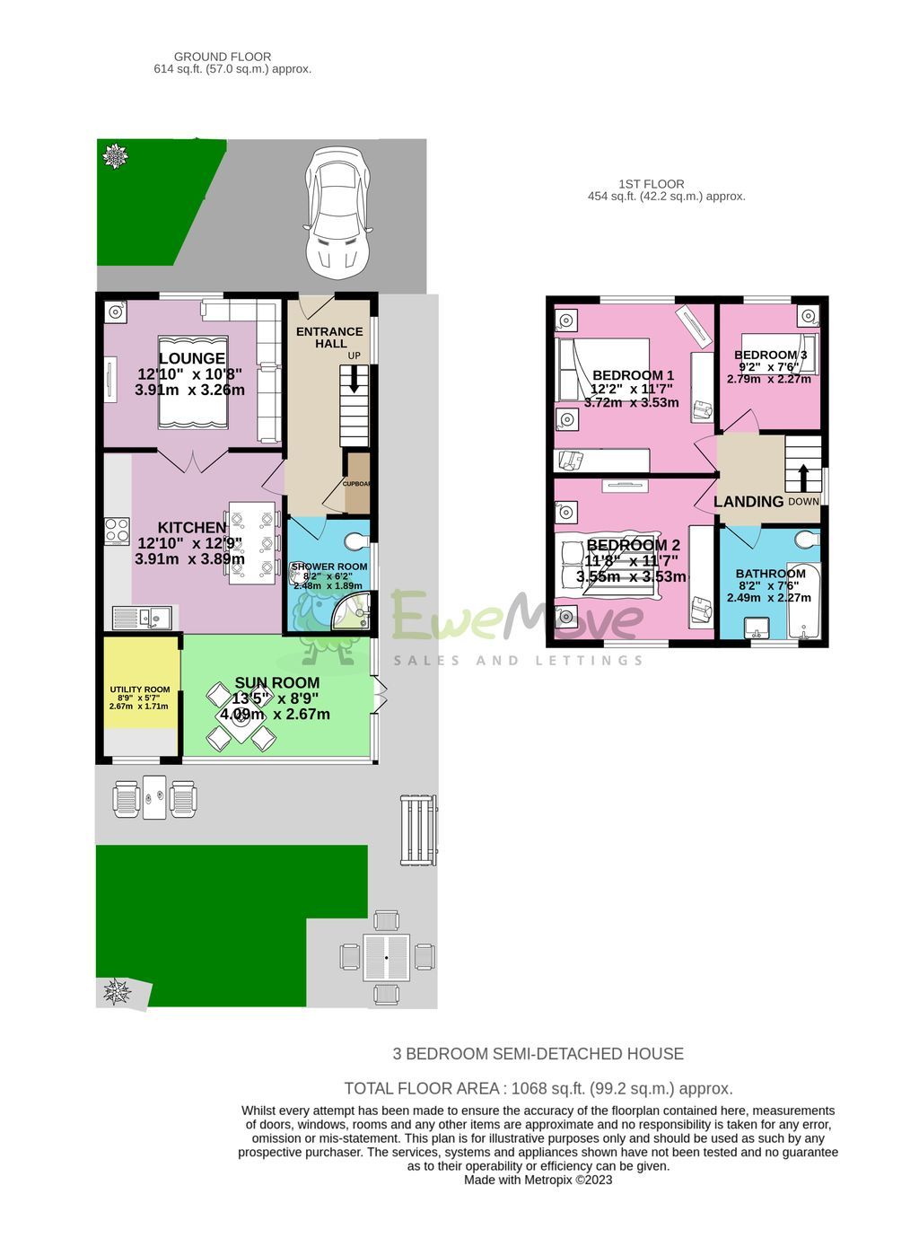 3 bed semidetached house for sale in Breck Lane, Dinnington, Sheffield