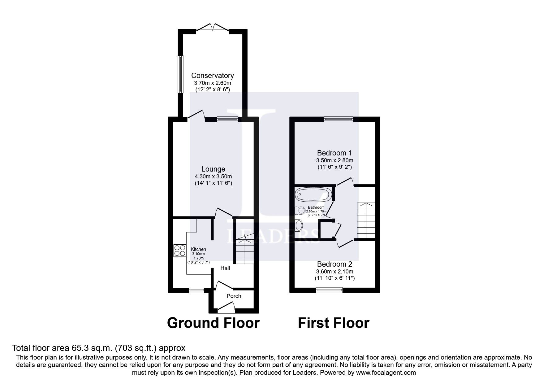 2 bed terraced house to rent in Kingsbury Walk, Great Cornard, Sudbury