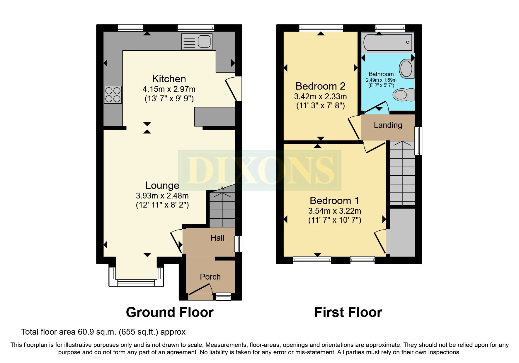 2 bed semidetached house for sale in Warren Close, Tipton, West