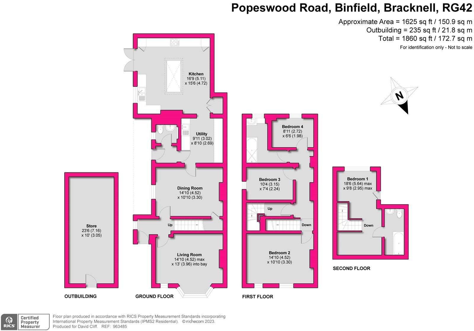 4 bed semidetached house for sale in Popeswood Road, Binfield