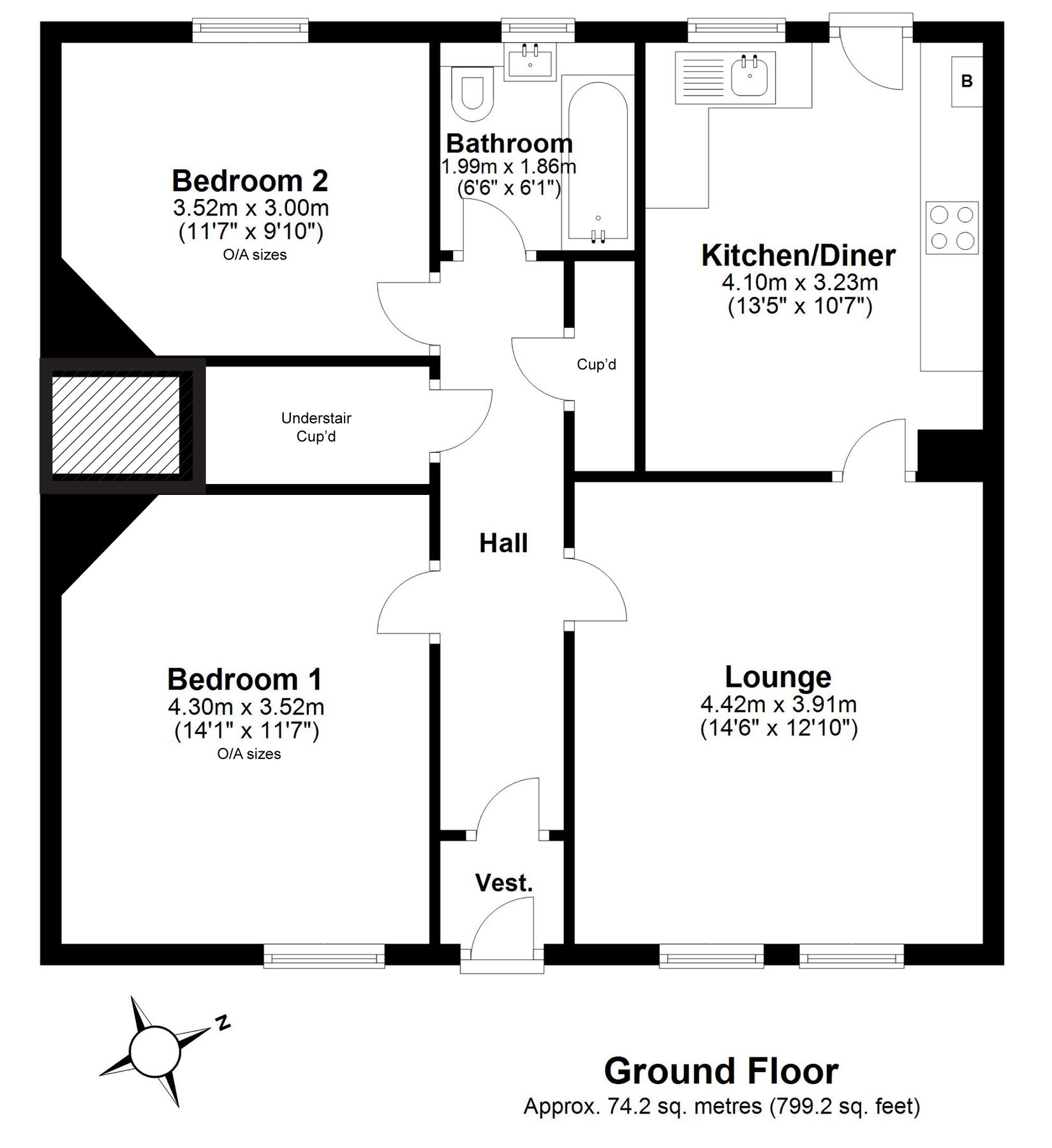 2 bed property for sale in 45 Eskview Avenue, Musselburgh EH21 Zoopla