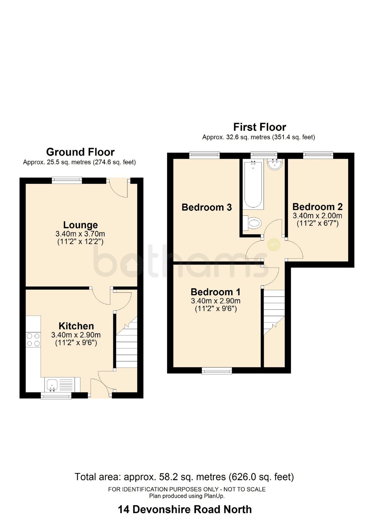 3 bed terraced house for sale in Devonshire Road North, New Whittington
