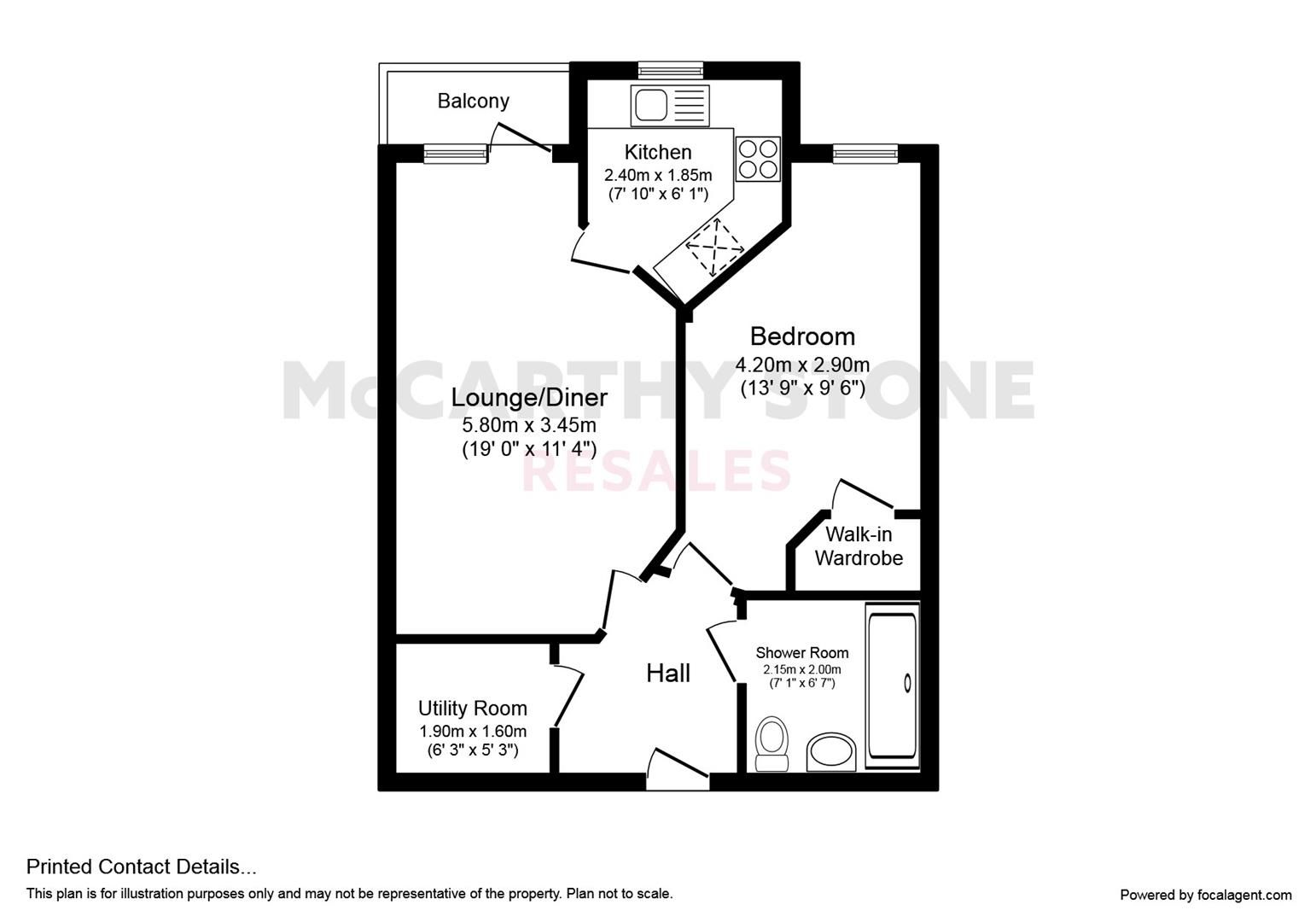 1 Bed Flat For Sale In Cranberry Court Kempley Close Hampton
