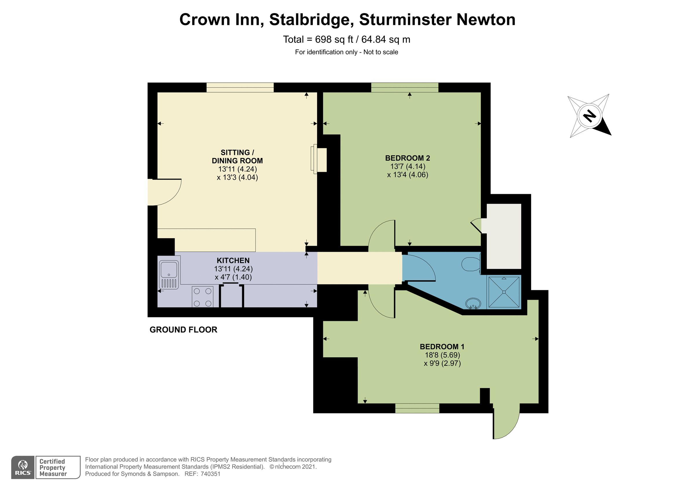 2 bed flat for sale in High Street, Stalbridge, Sturminster Newton