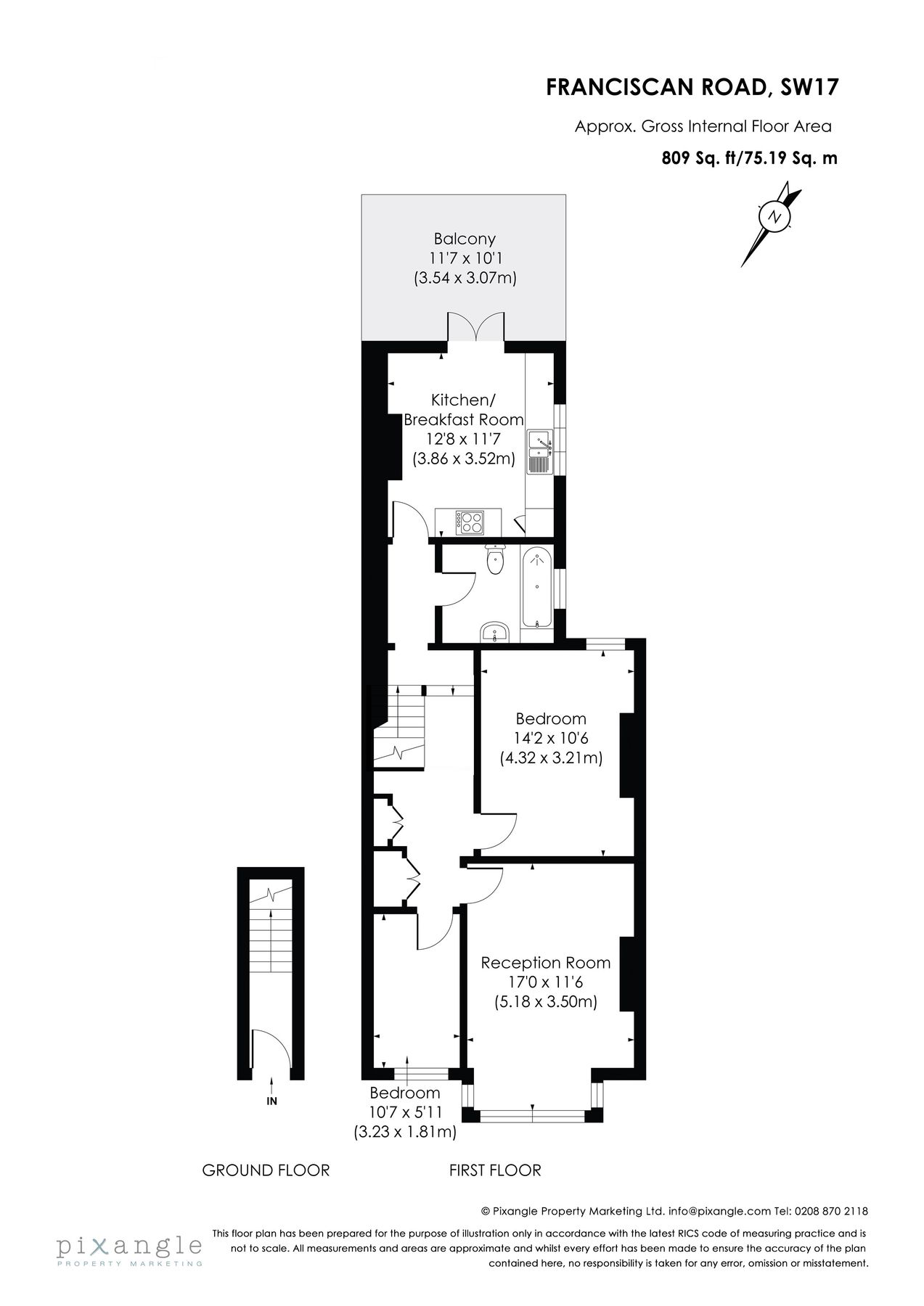 2 bed flat for sale in Franciscan Road, London SW17 Zoopla