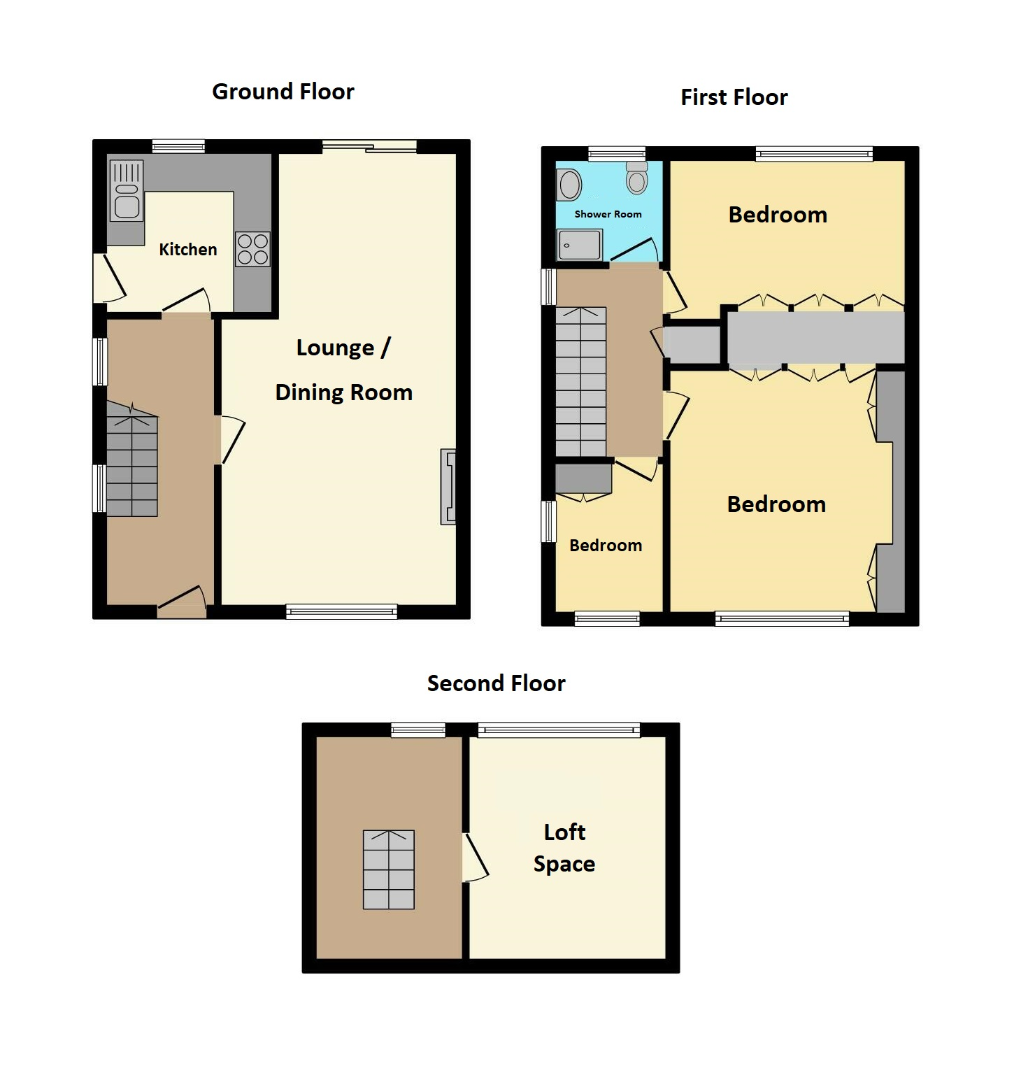 3 bed semidetached house for sale in Dial House Lane, Eastern Green