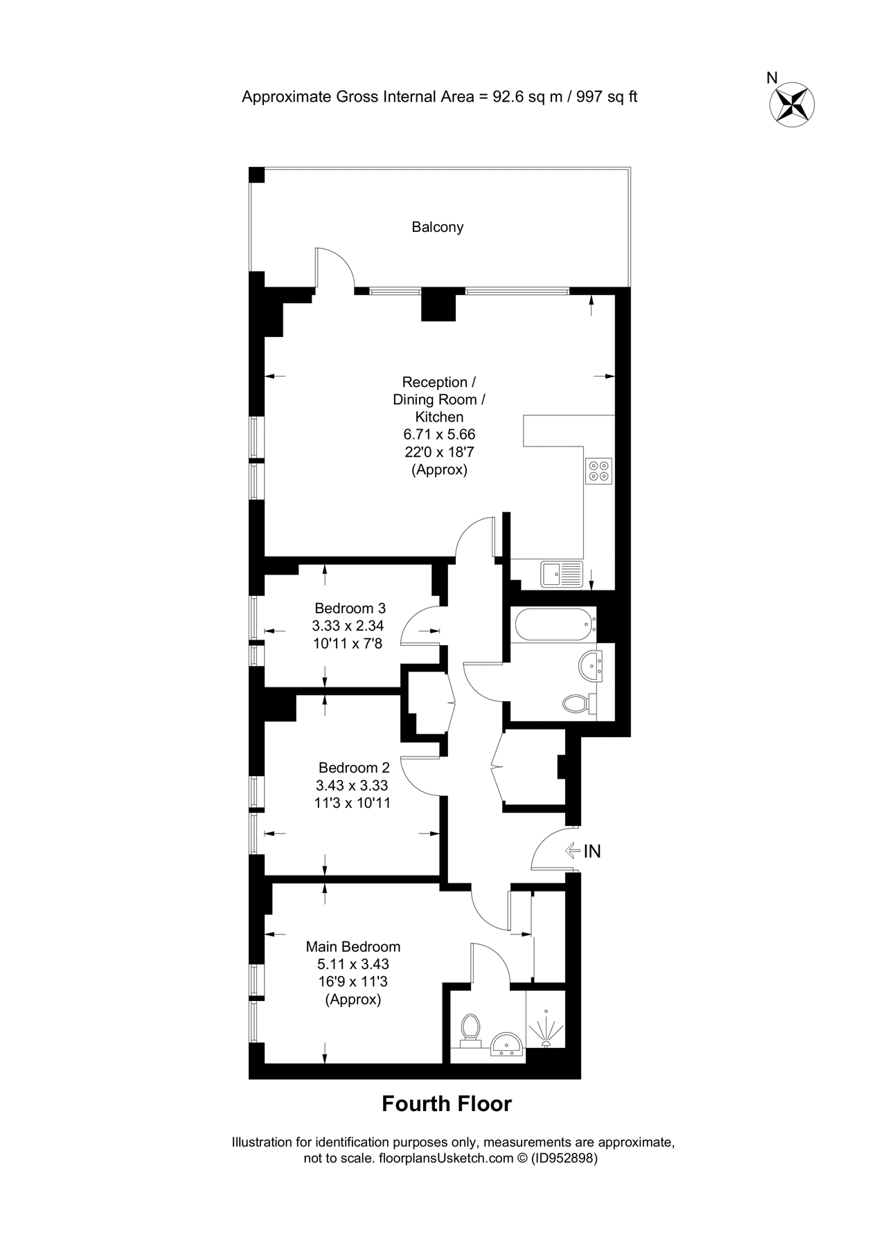 3 bed flat for sale in Bessemer Place, North Greenwich, London SE10