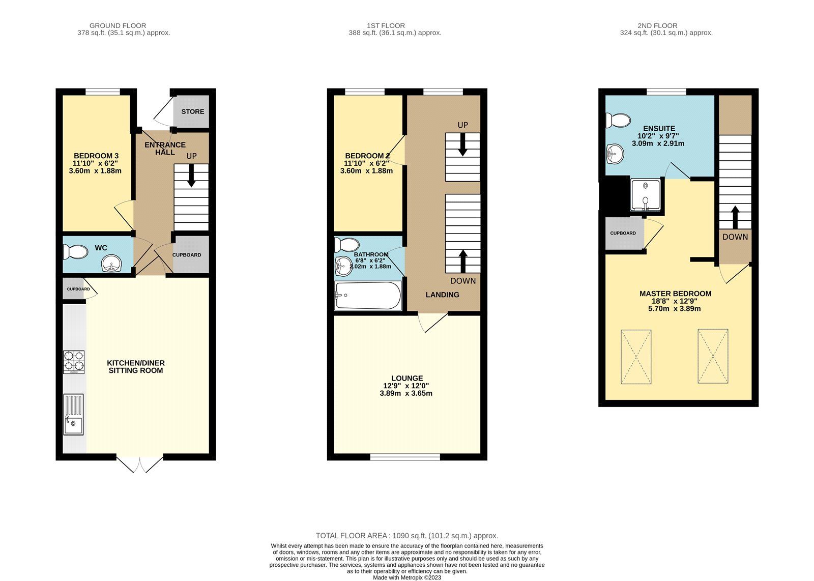 3 bed terraced house for sale in Kings Walk, Mansfield, Nottinghamshire