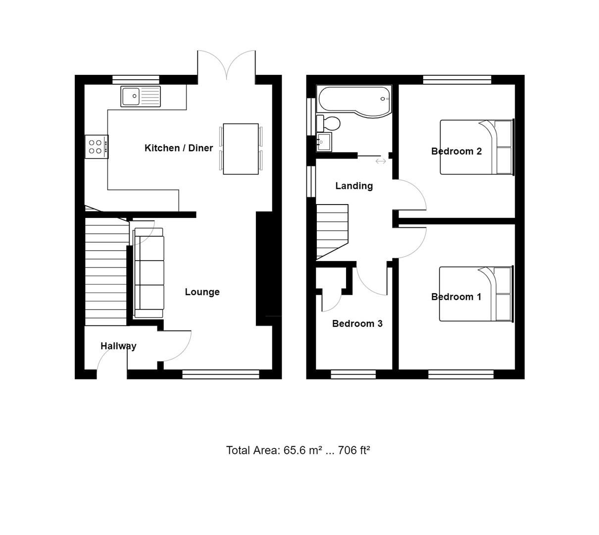 3 bed semidetached house for sale in Donnington Drive, Higher Compton