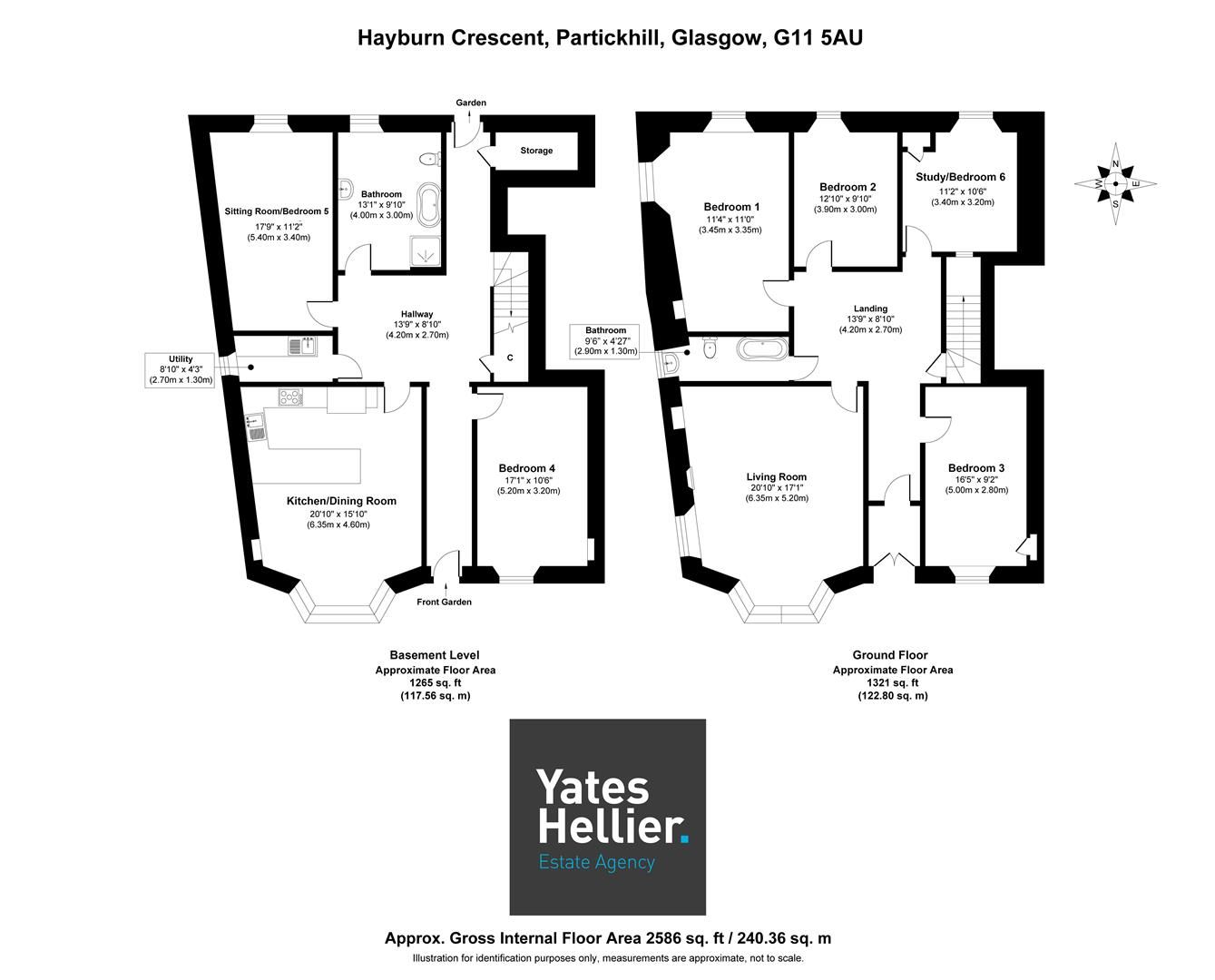 6 bed flat for sale in Main Door, 1 Hayburn Crescent, Partickhill G11