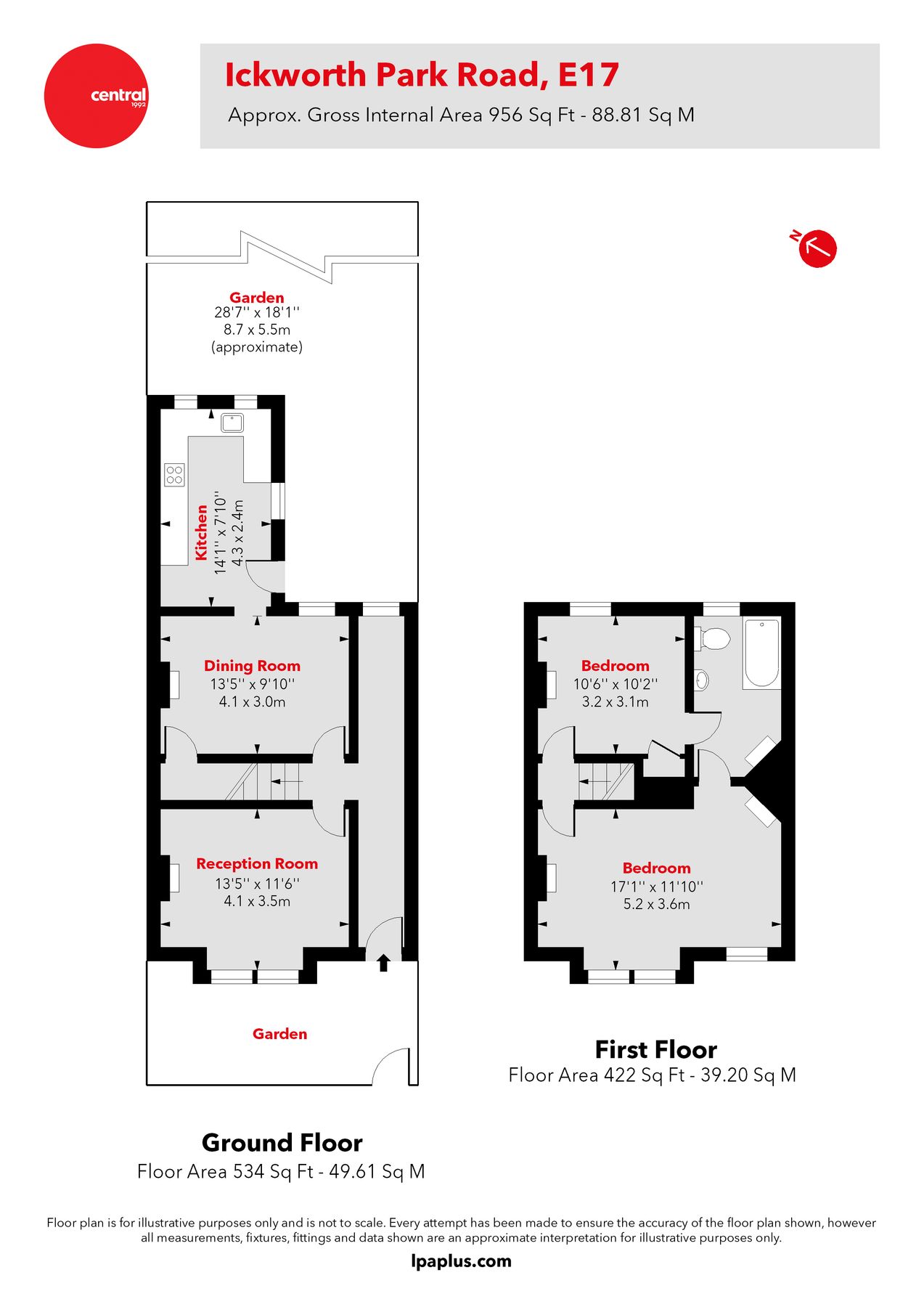 2 bed terraced house for sale in Ickworth Park Road, Walthamstow