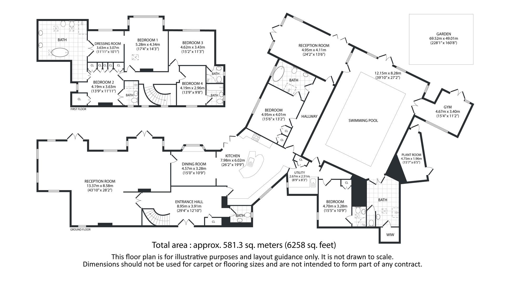 6 bed detached house to rent in Aldenham Road, Letchmore Heath, Watford