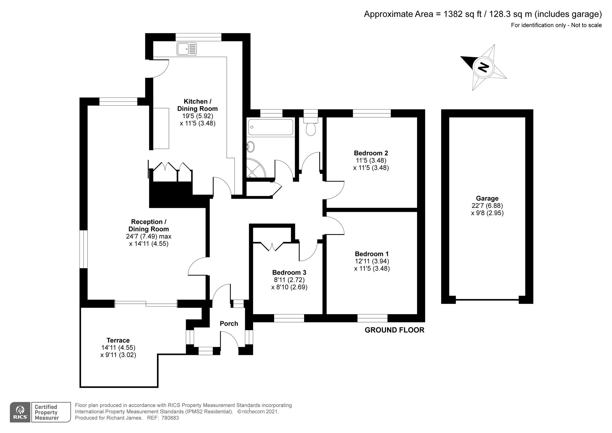 3 bed bungalow for sale in Hunts Hill, Lower Blunsdon, Wiltshire SN26