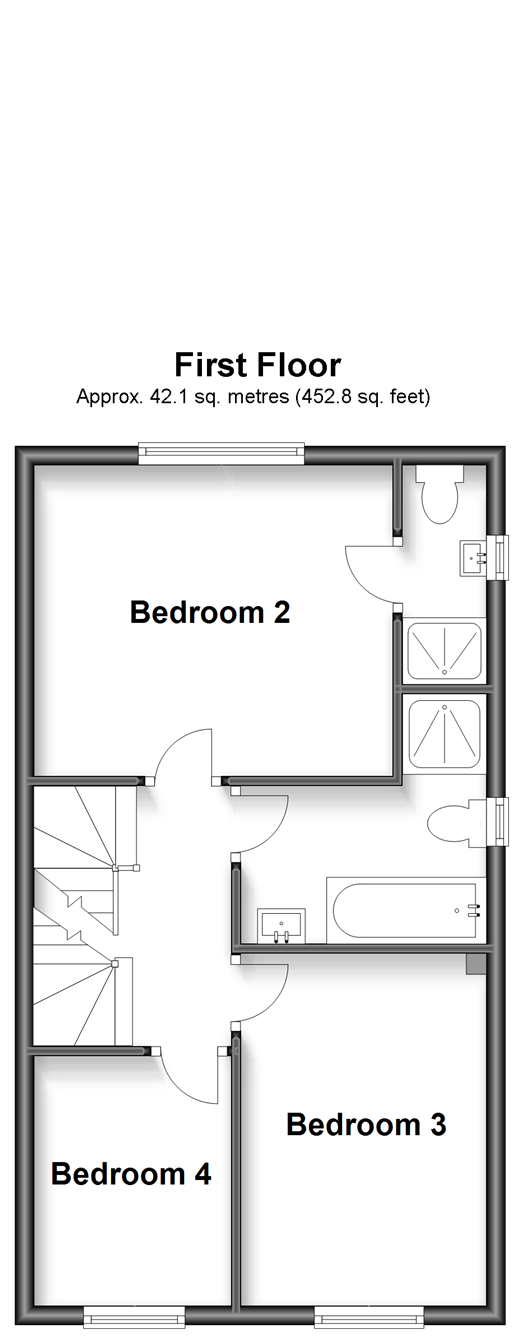 New home, 4 bed semidetached house for sale in Street View Place