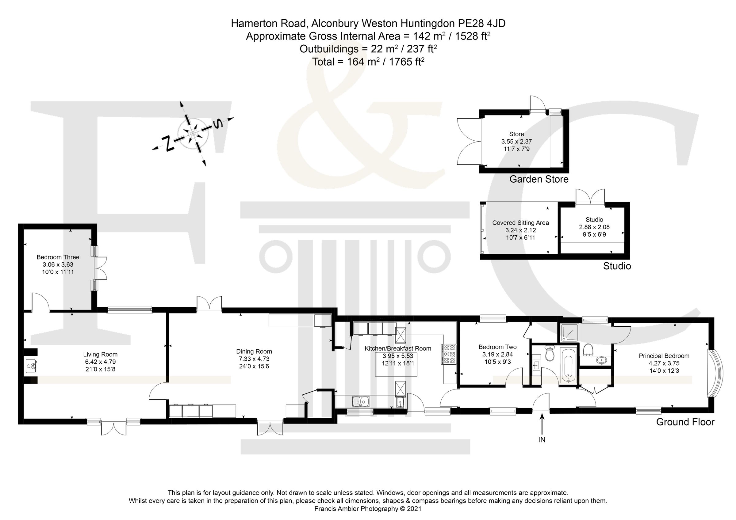 3 bed detached house for sale in Hamerton Road, Alconbury Weston